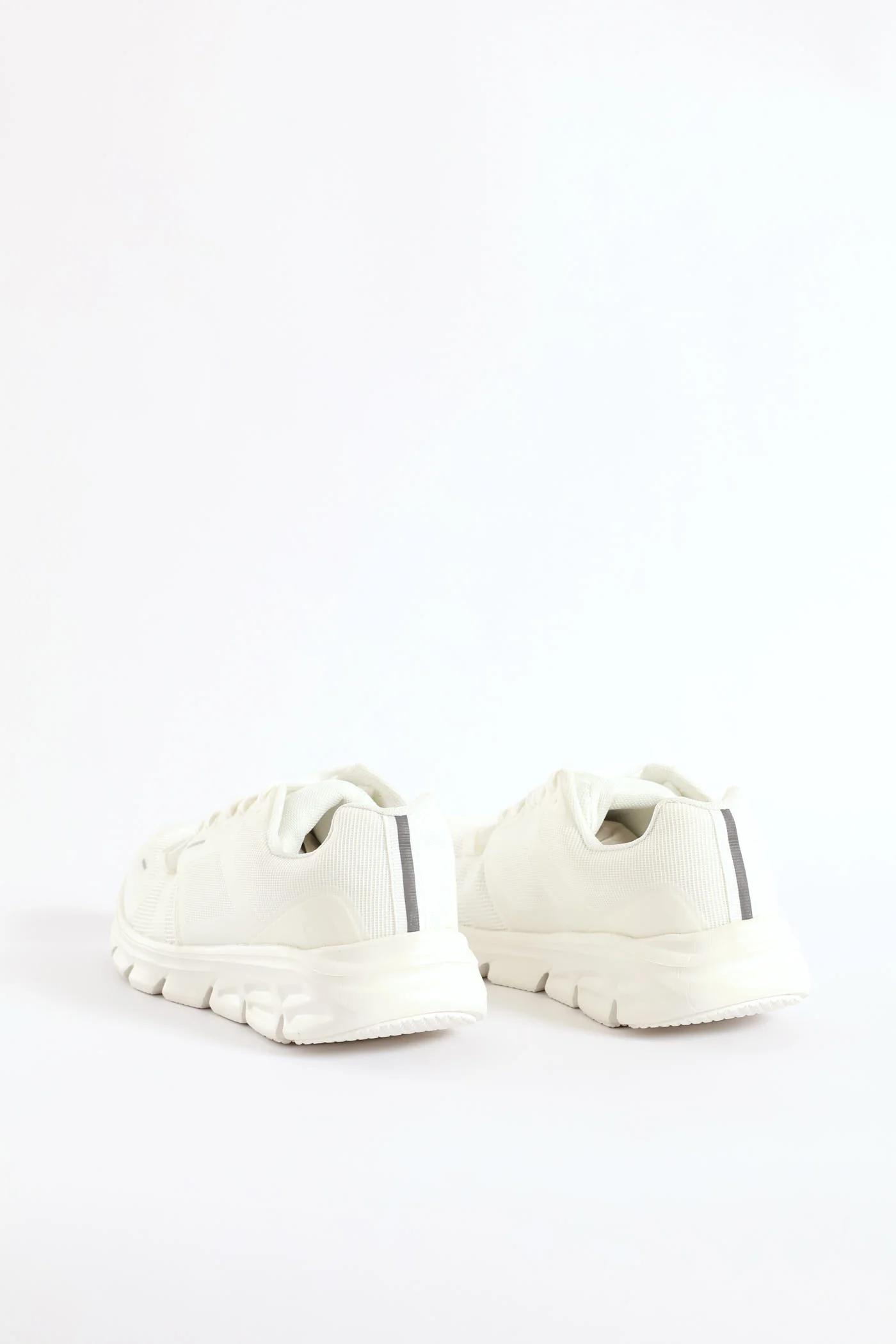 Mesh Lace Up Trainer - White - Image 2