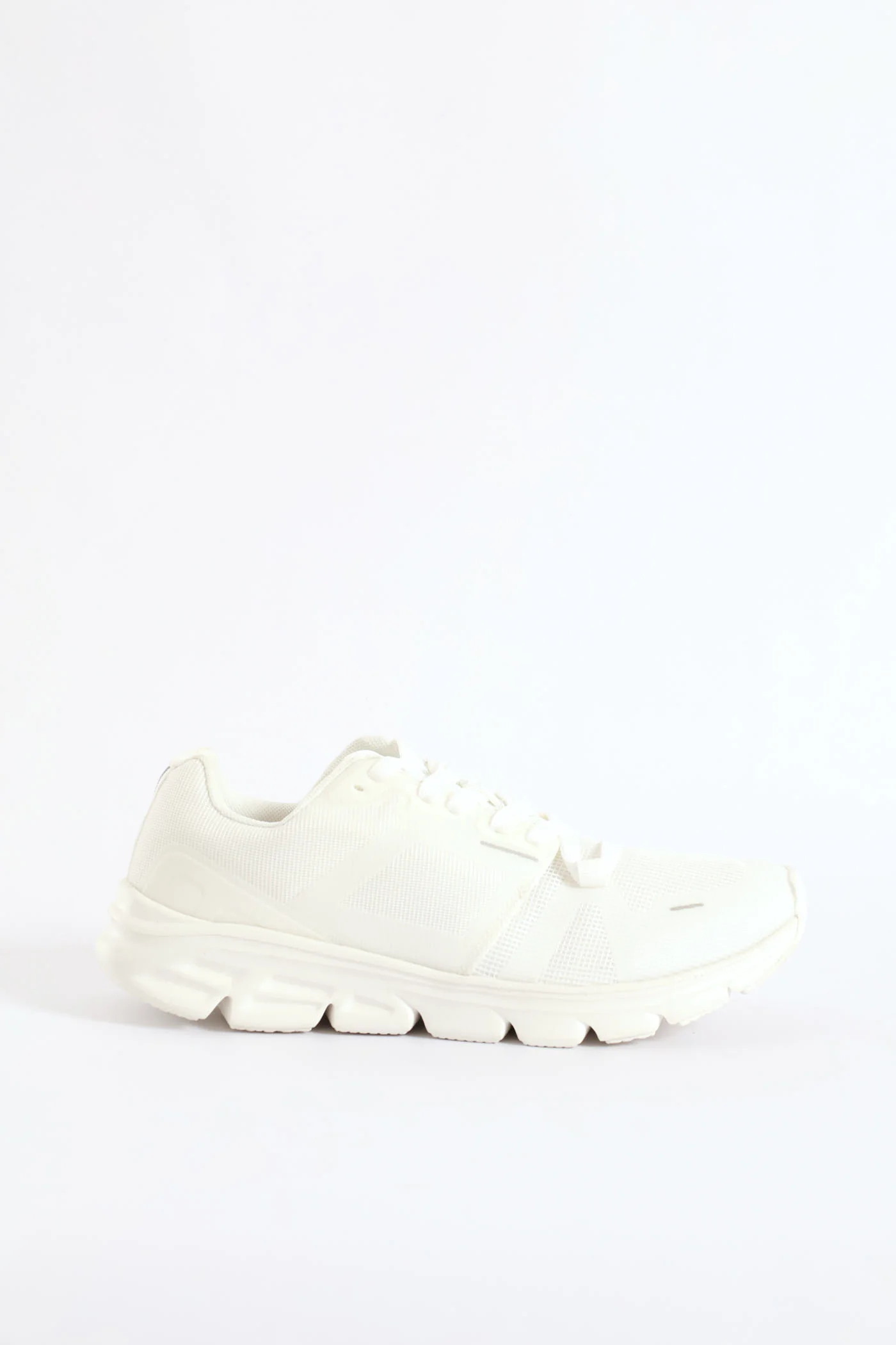 Mesh Lace Up Trainer - White - Image 4