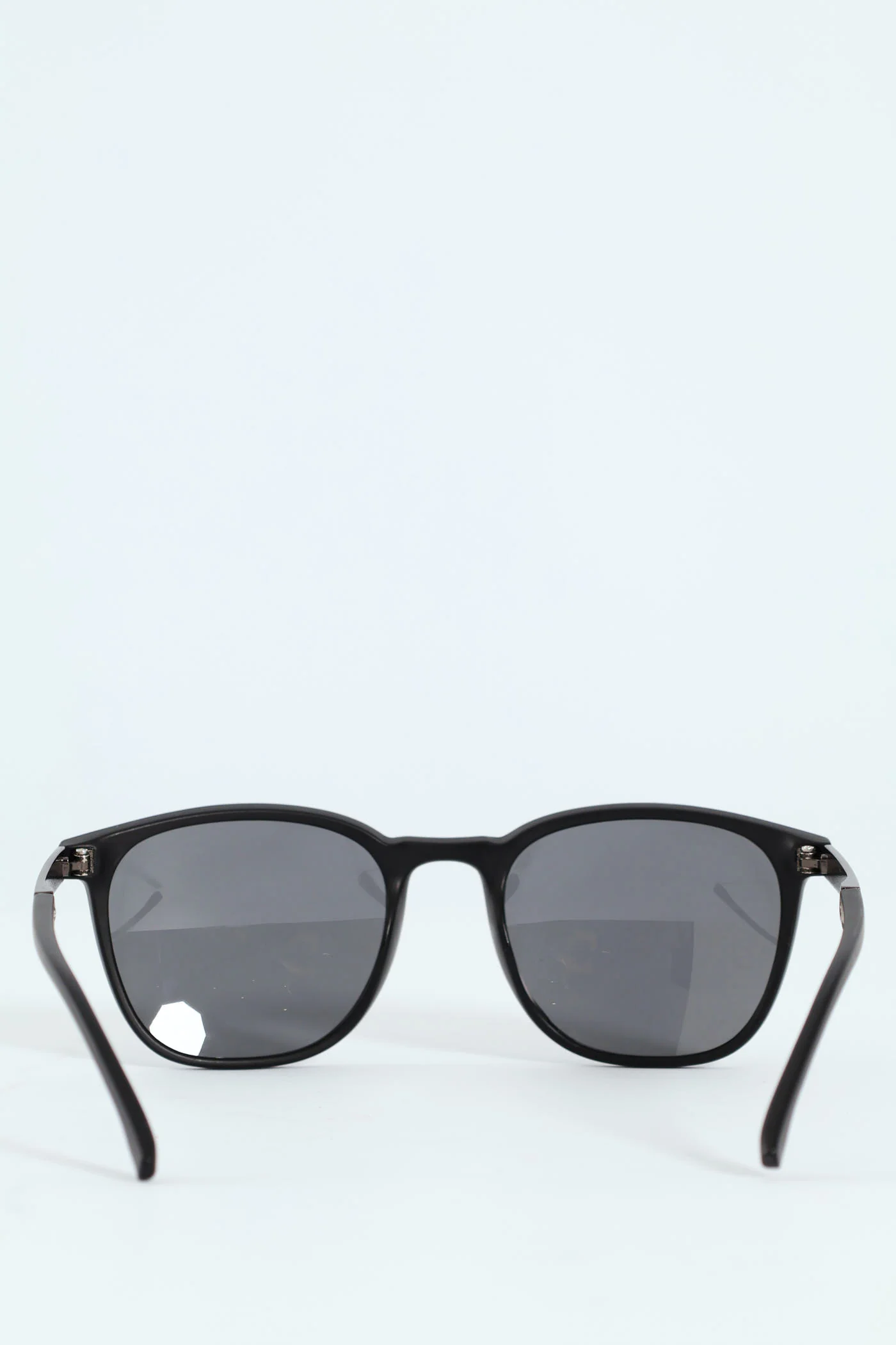 Metal Arm Wayfarer Sunglasses - Black - Image 3