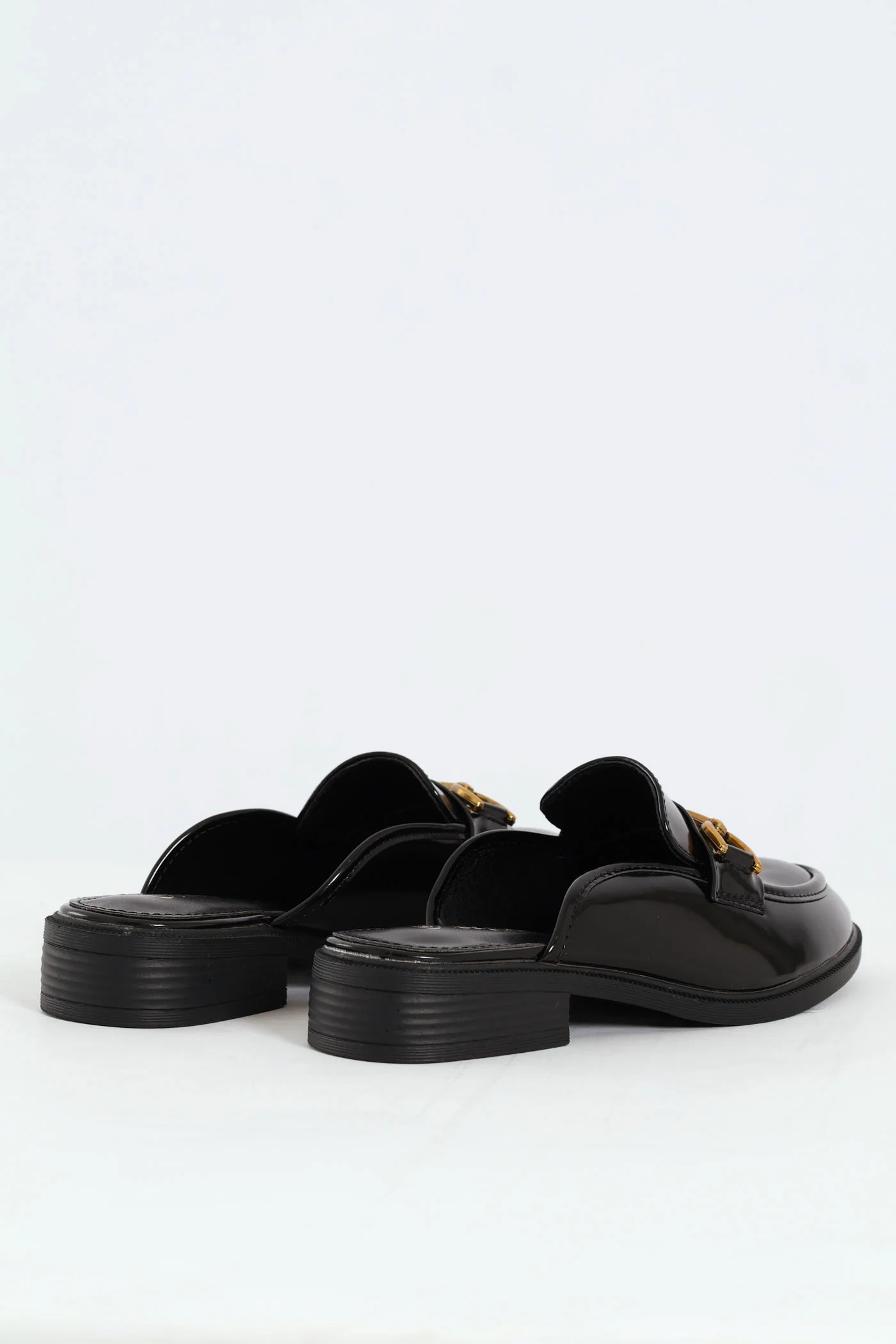 Metal Bar Push In Loafer - Black - Image 2
