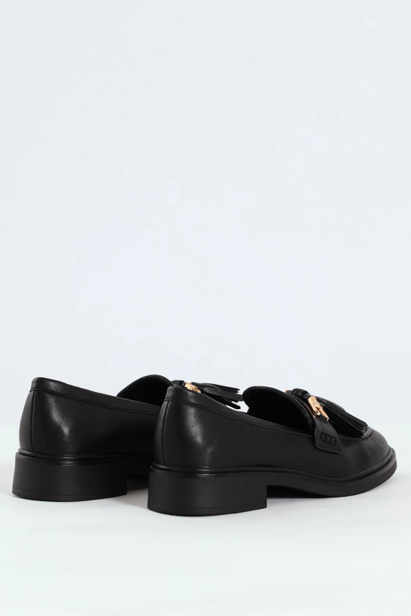 Metal Bar Tassle Smart Loafer - Black - Image 4