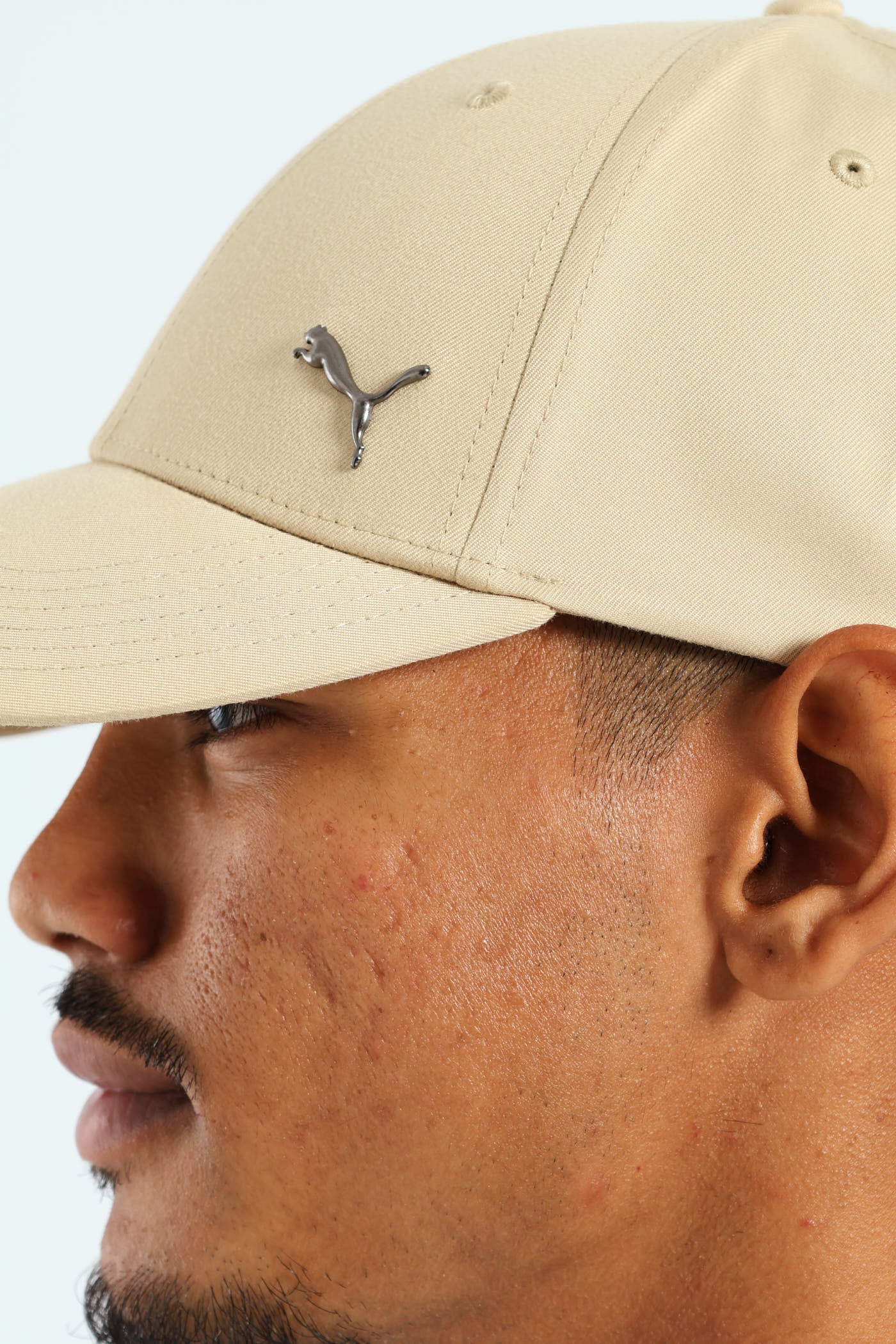 Metal Cat Baseball Cap - Stone - Image 2