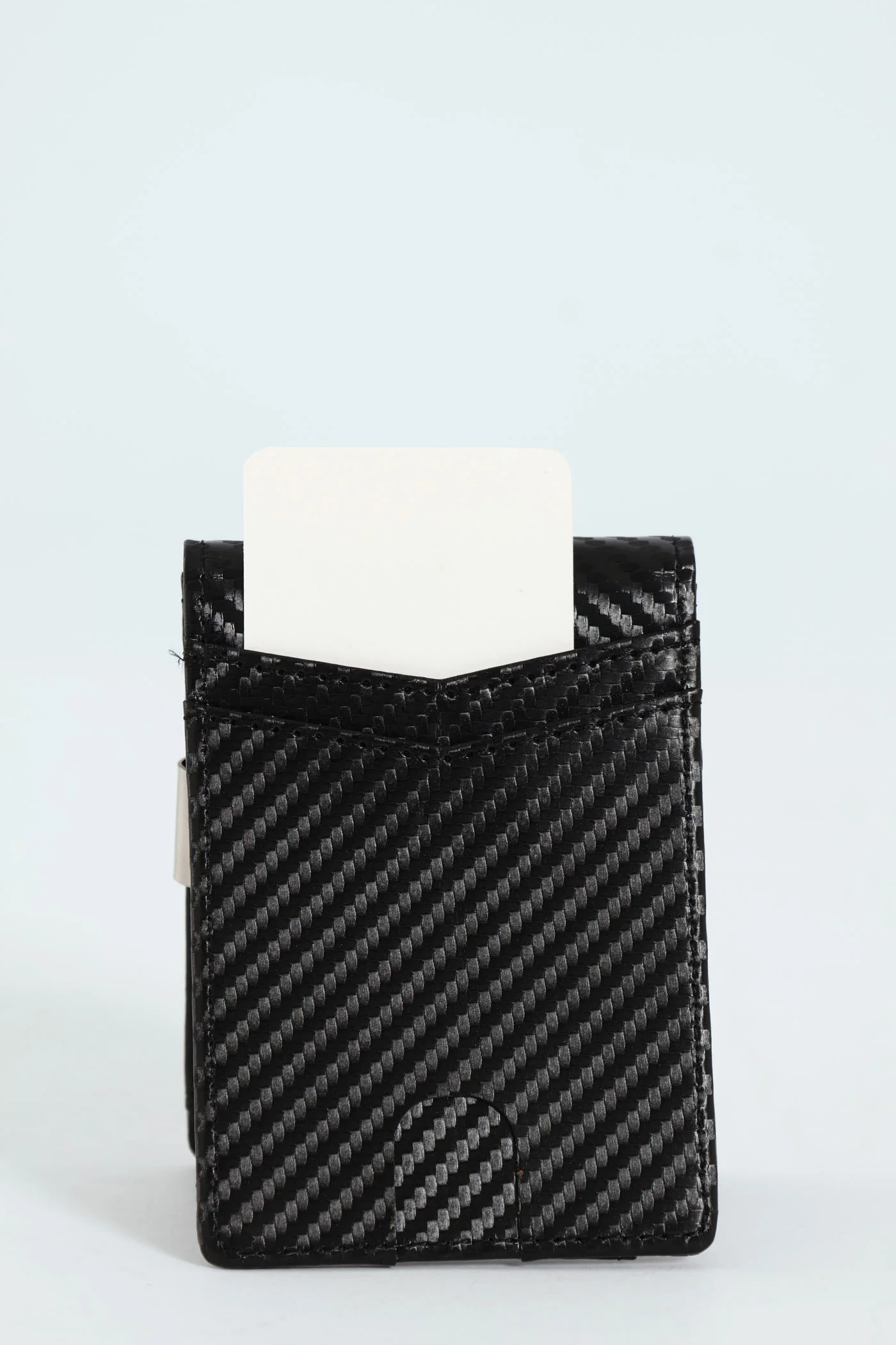 Metal Clip Card Holder Wallet - Black - Image 3
