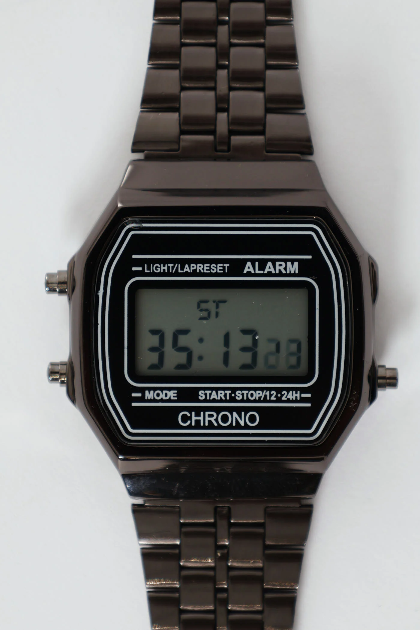 Metal Digital Watch - Charcoal - Image 2