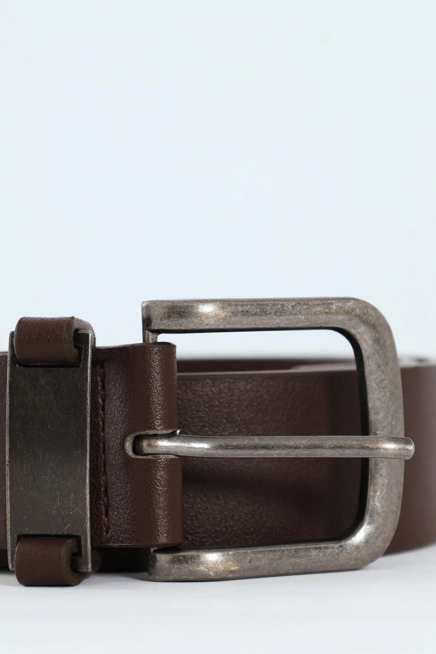 Metal Loop Belt - Chocolate - Image 2
