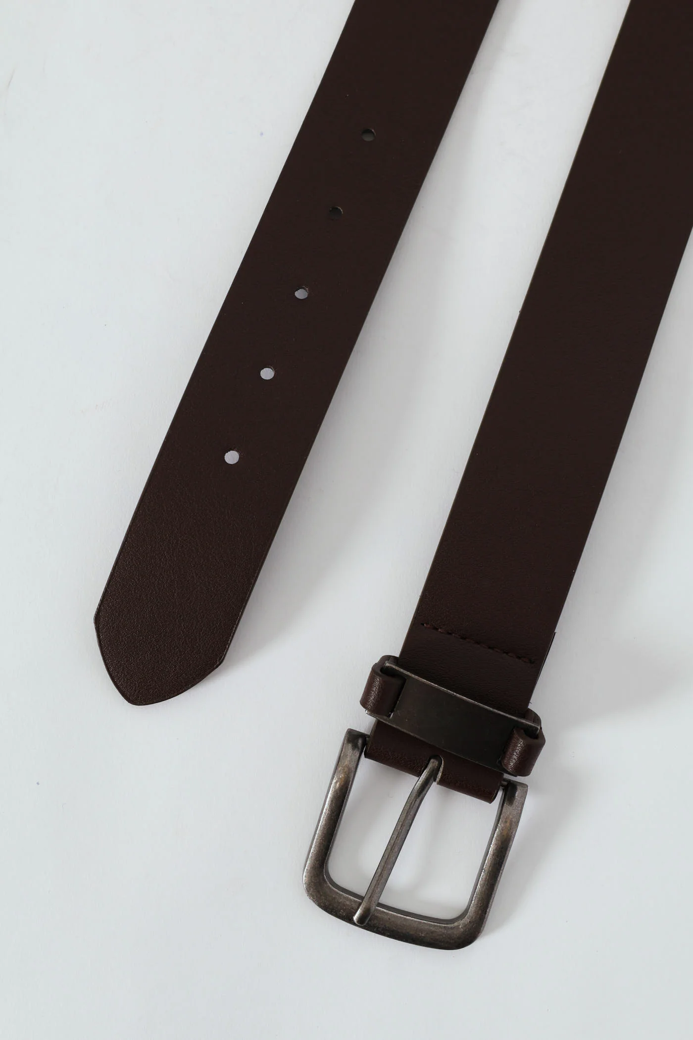 Metal Loop Belt - Chocolate - Image 3