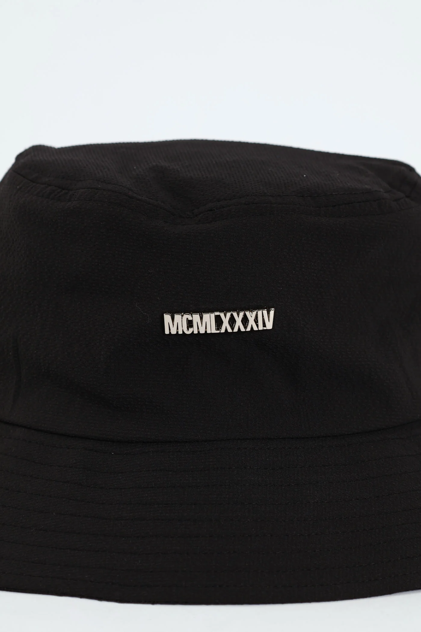 Metallic Charm Bucket Hat - Black - Image 4