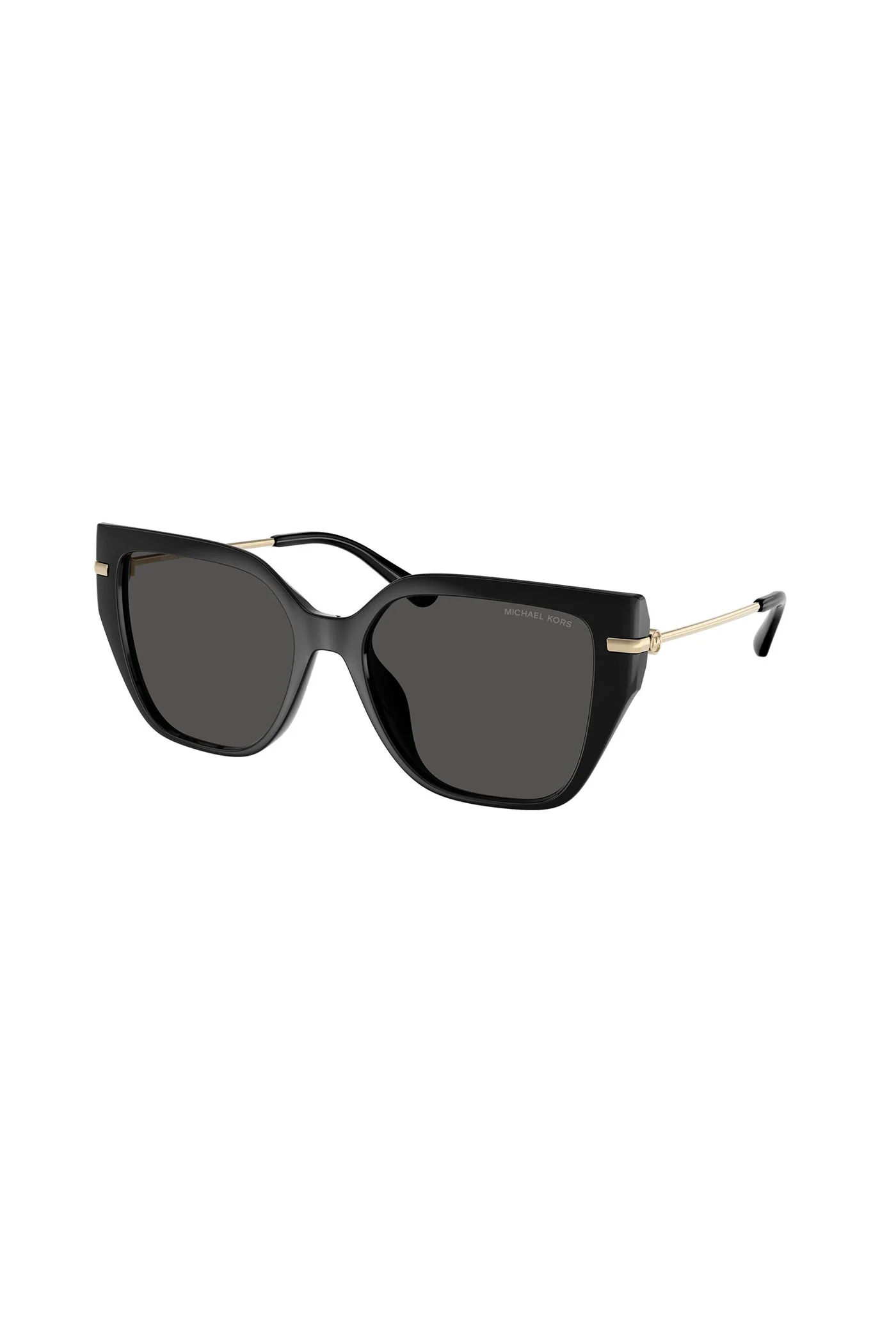 Square Frame Gold Detail Sunglasses - Black - Image 3