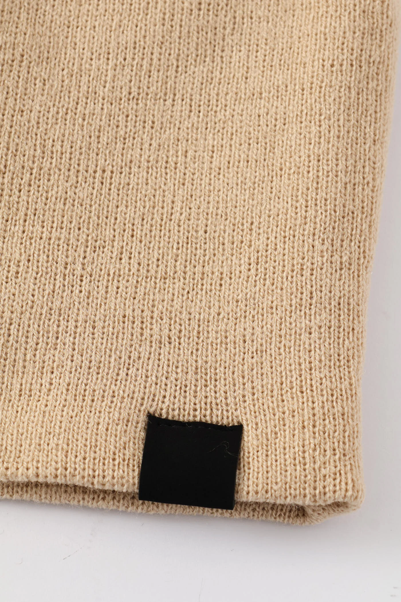 Micro Knit Beanie - Stone - Image 3
