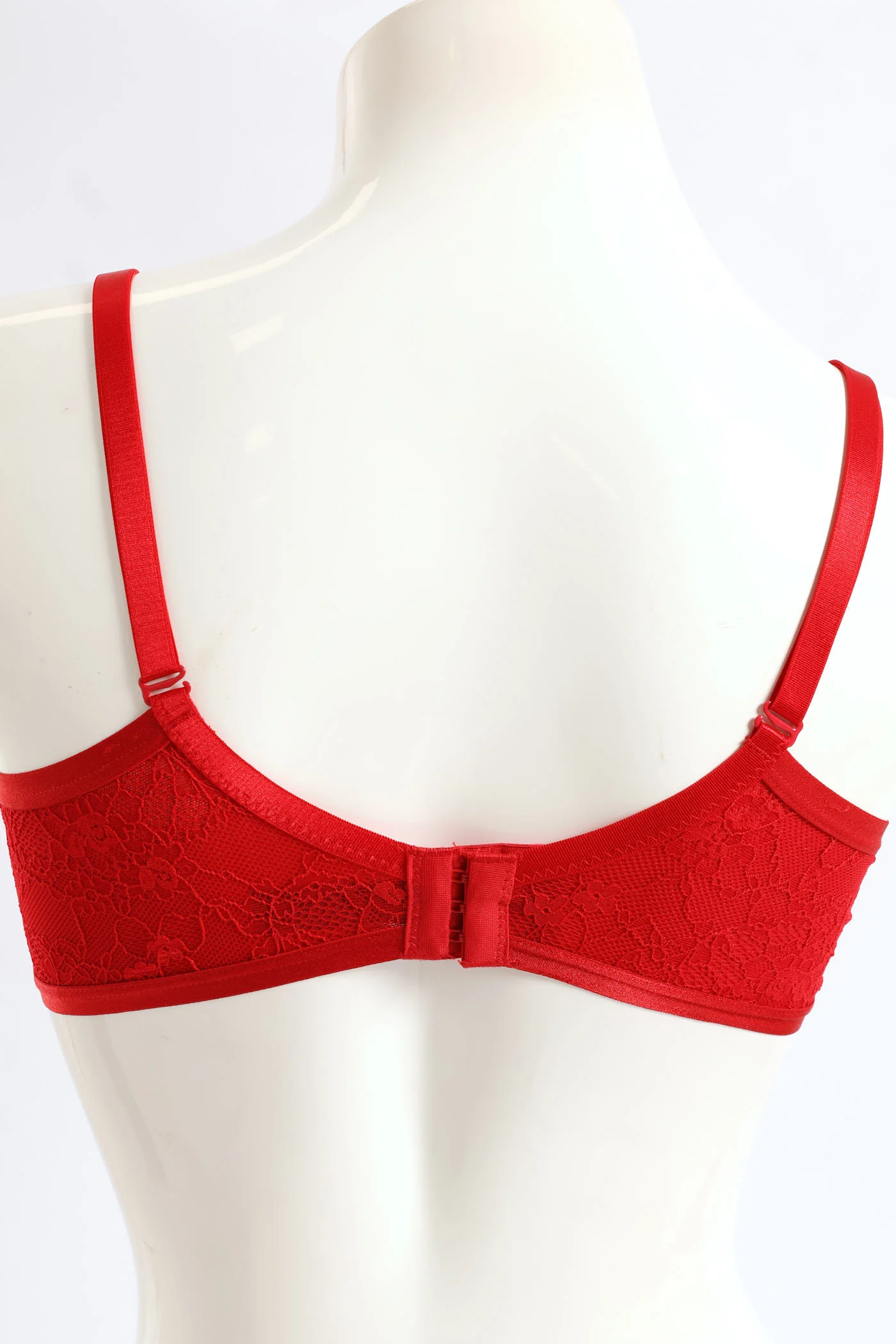Microfiber & Lace Balconette Bra - Multi - Image 3