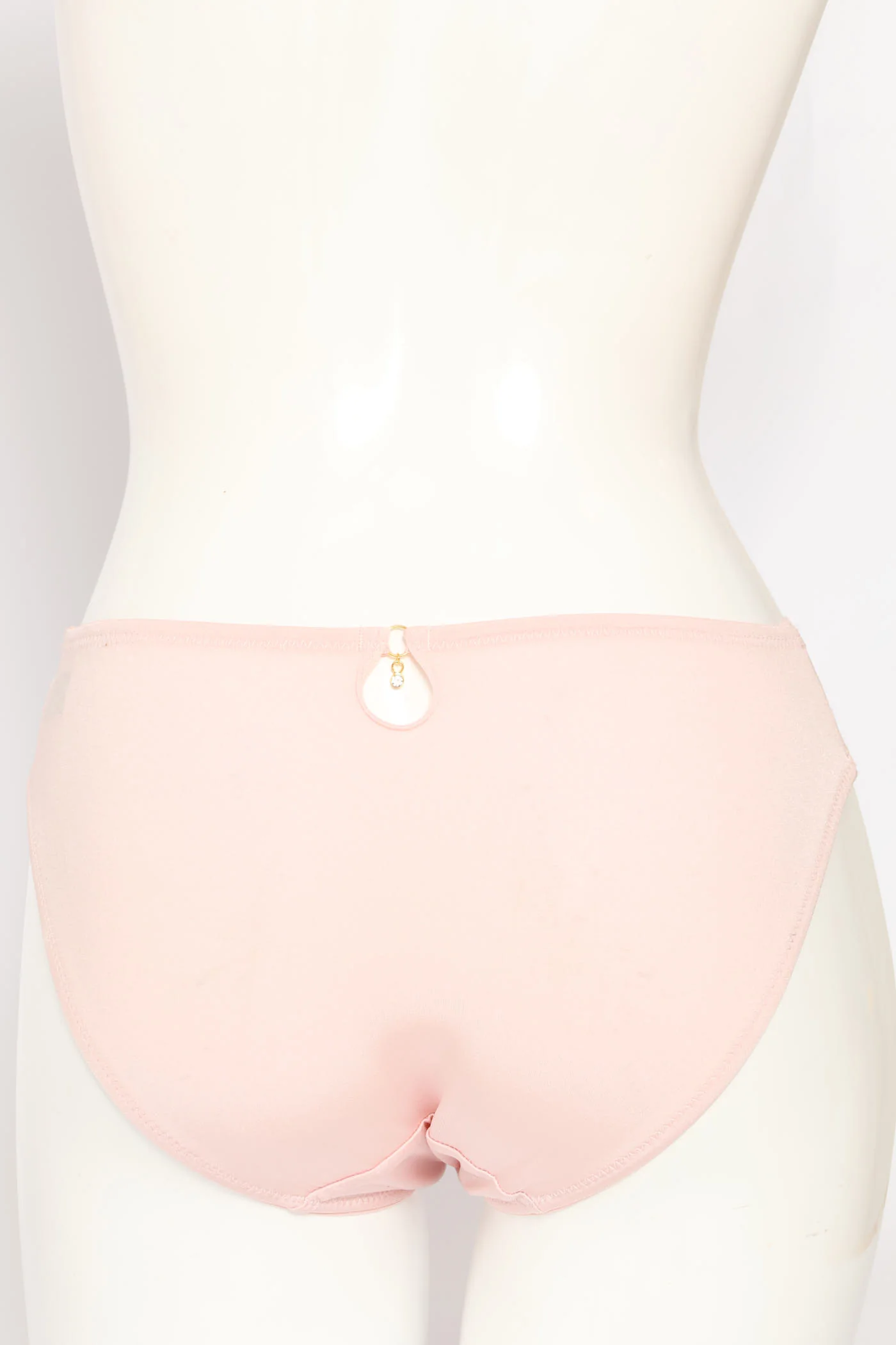 Microfibre & Lace Bikini Panty - Pink - Image 2