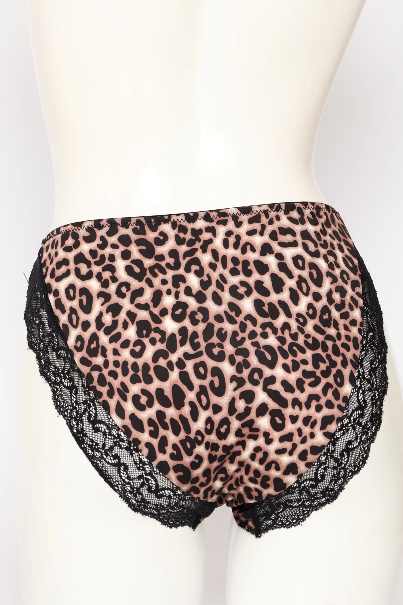 Microfibre & Lace Hi-Cut Panty - Multi - Image 2