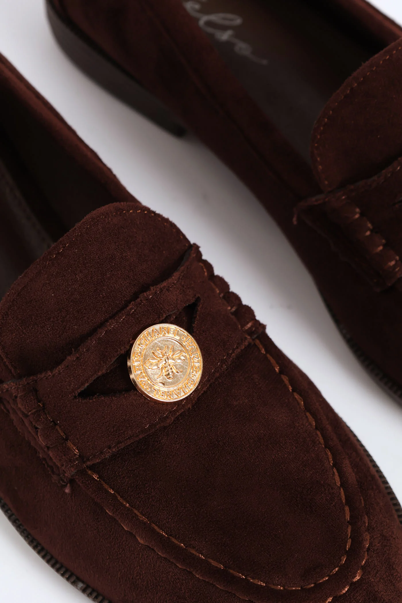 Microfibre Moccasin Loafer - Chocolate - Image 2
