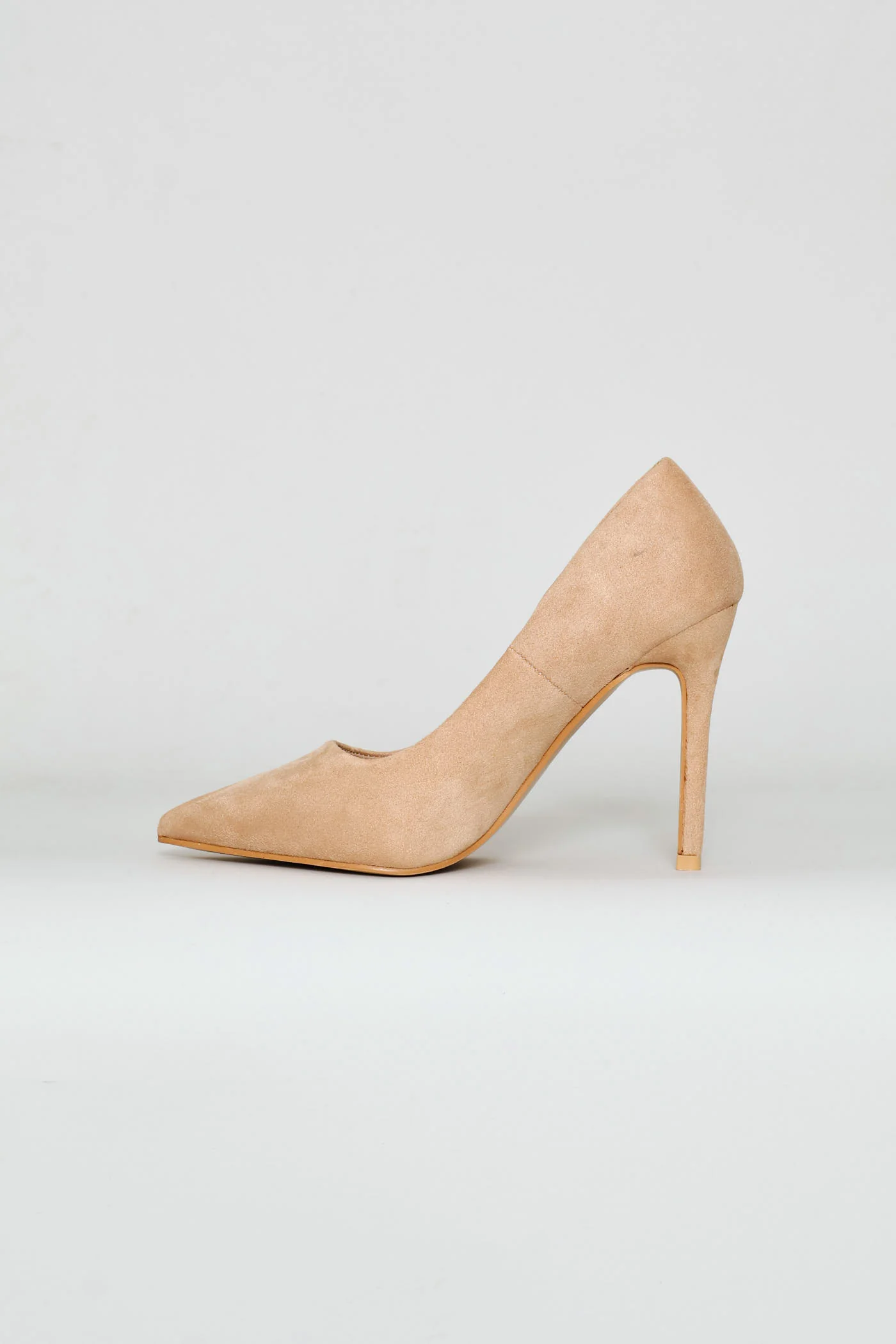 Microfibre Pointy Heel - Natural - Image 4