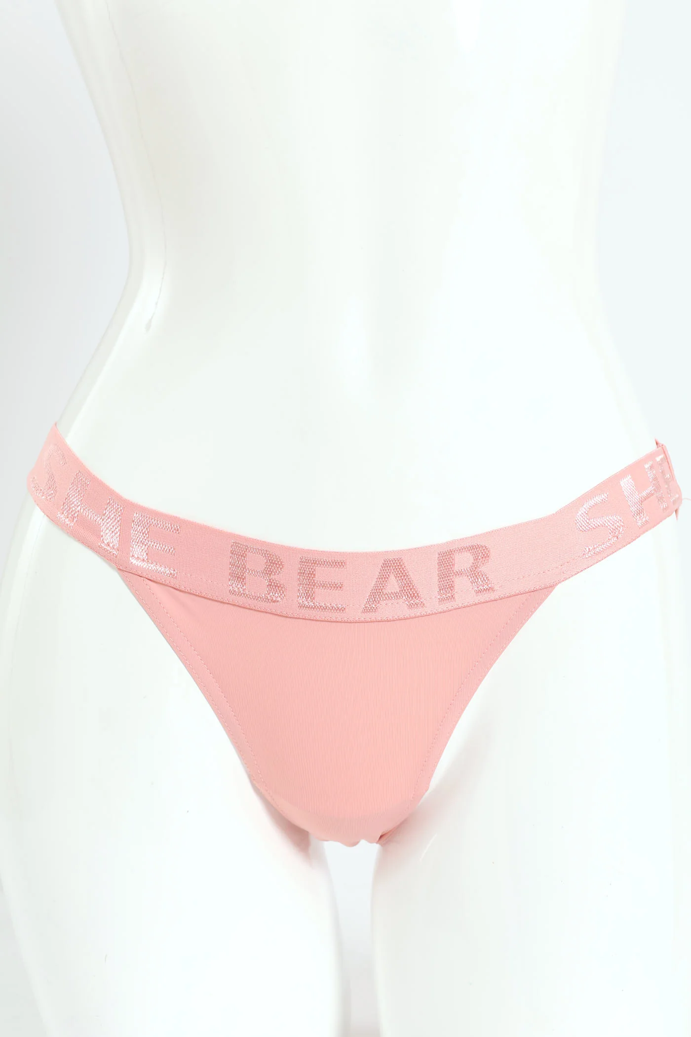 Microfibre Tanga Panties - Pink - Image 2