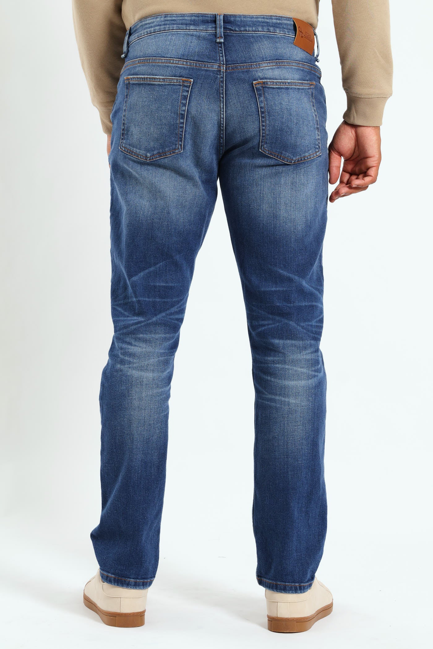Mid Blasted Slim Jean - Mid Denim - Image 3