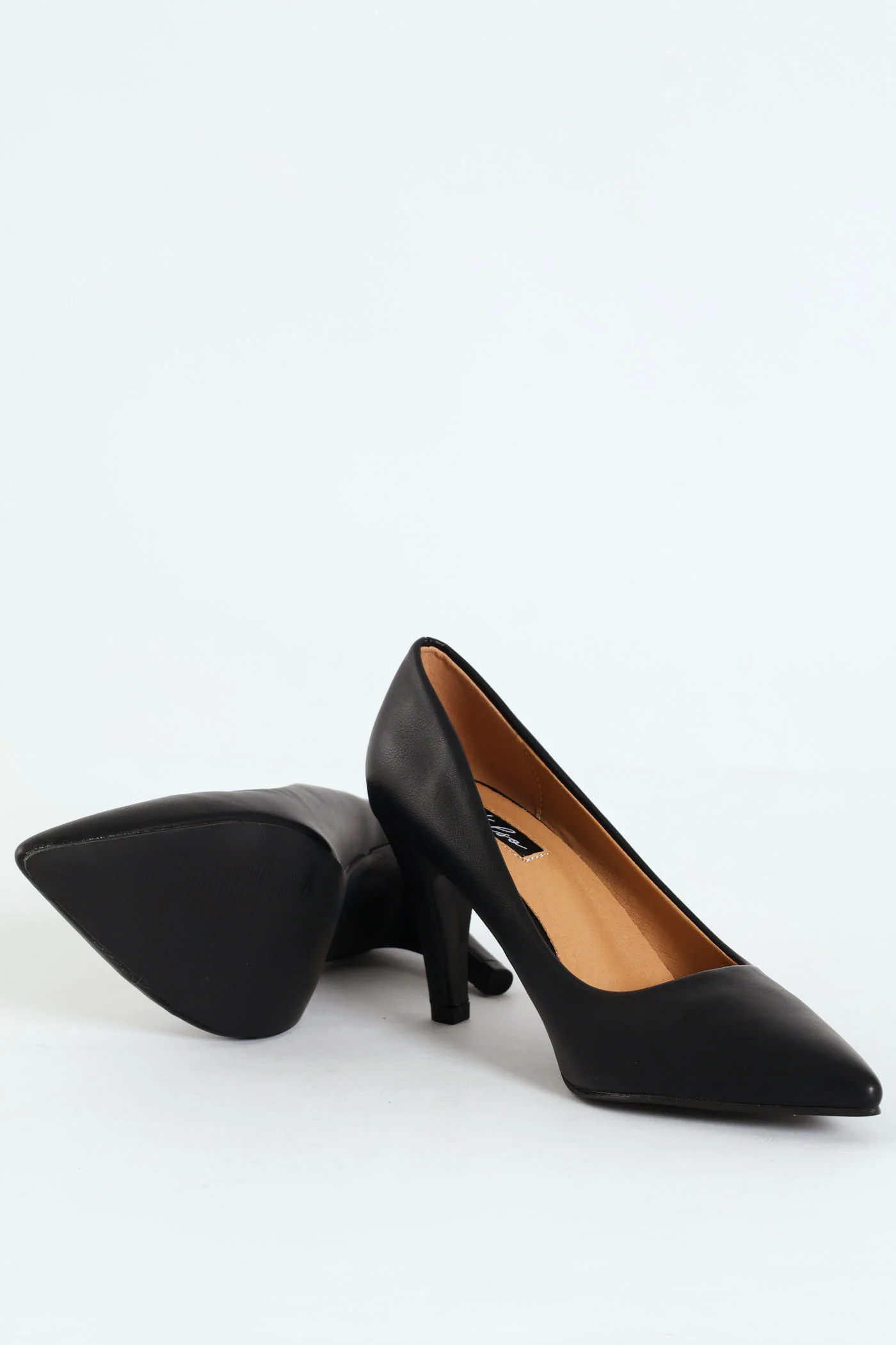 Mid Court Heel - Black - Image 4