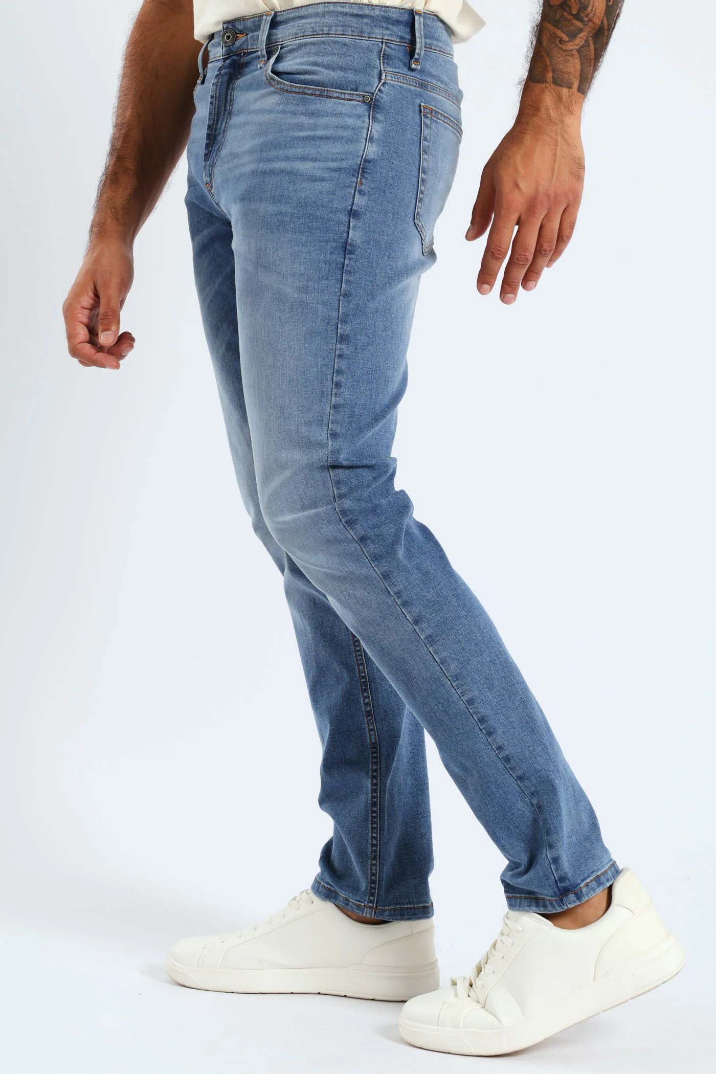 Mid Quartz Slim Denim - Mid Wash - Image 2