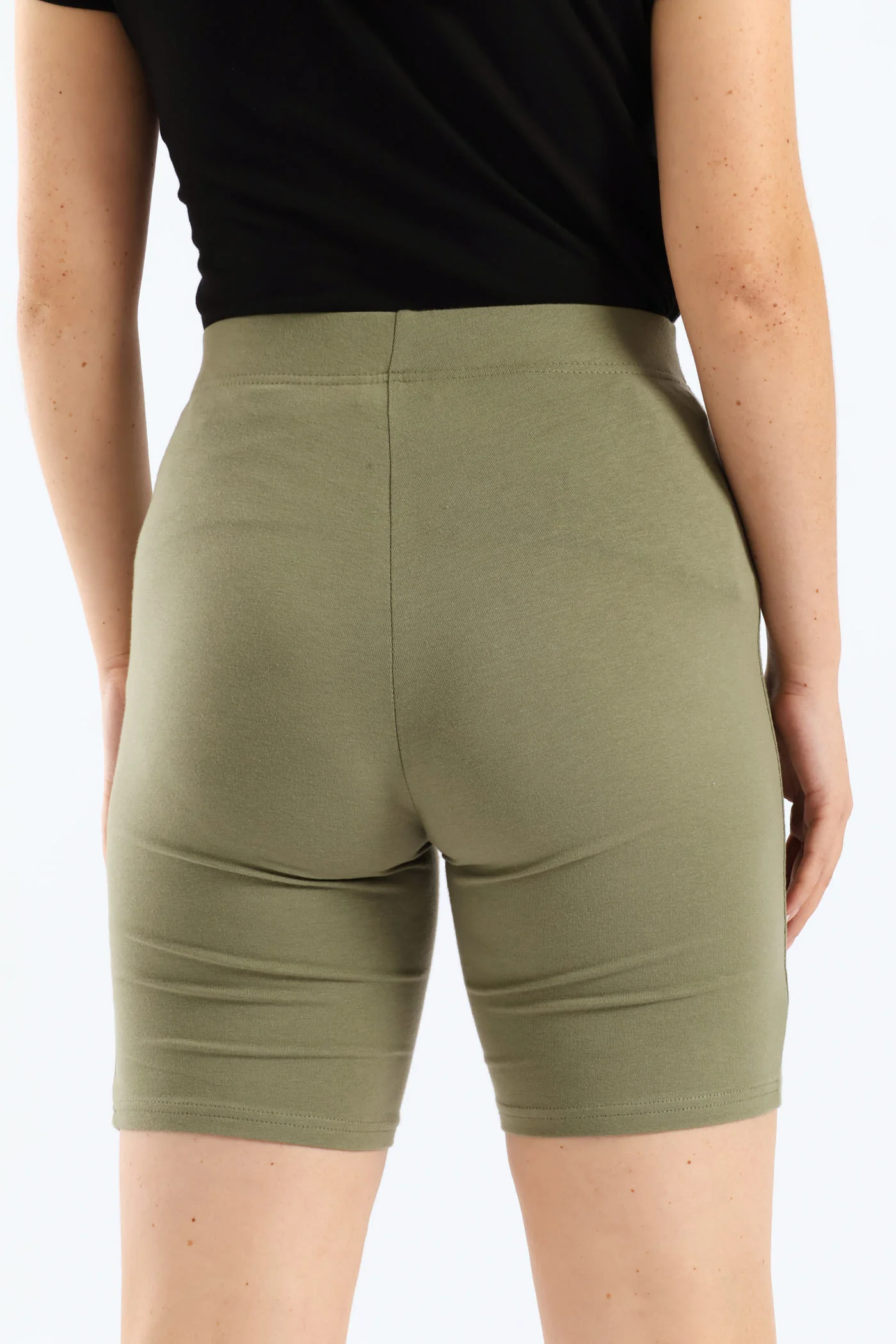 Mid Thigh Cycle Short - Artichoke Green - Image 4