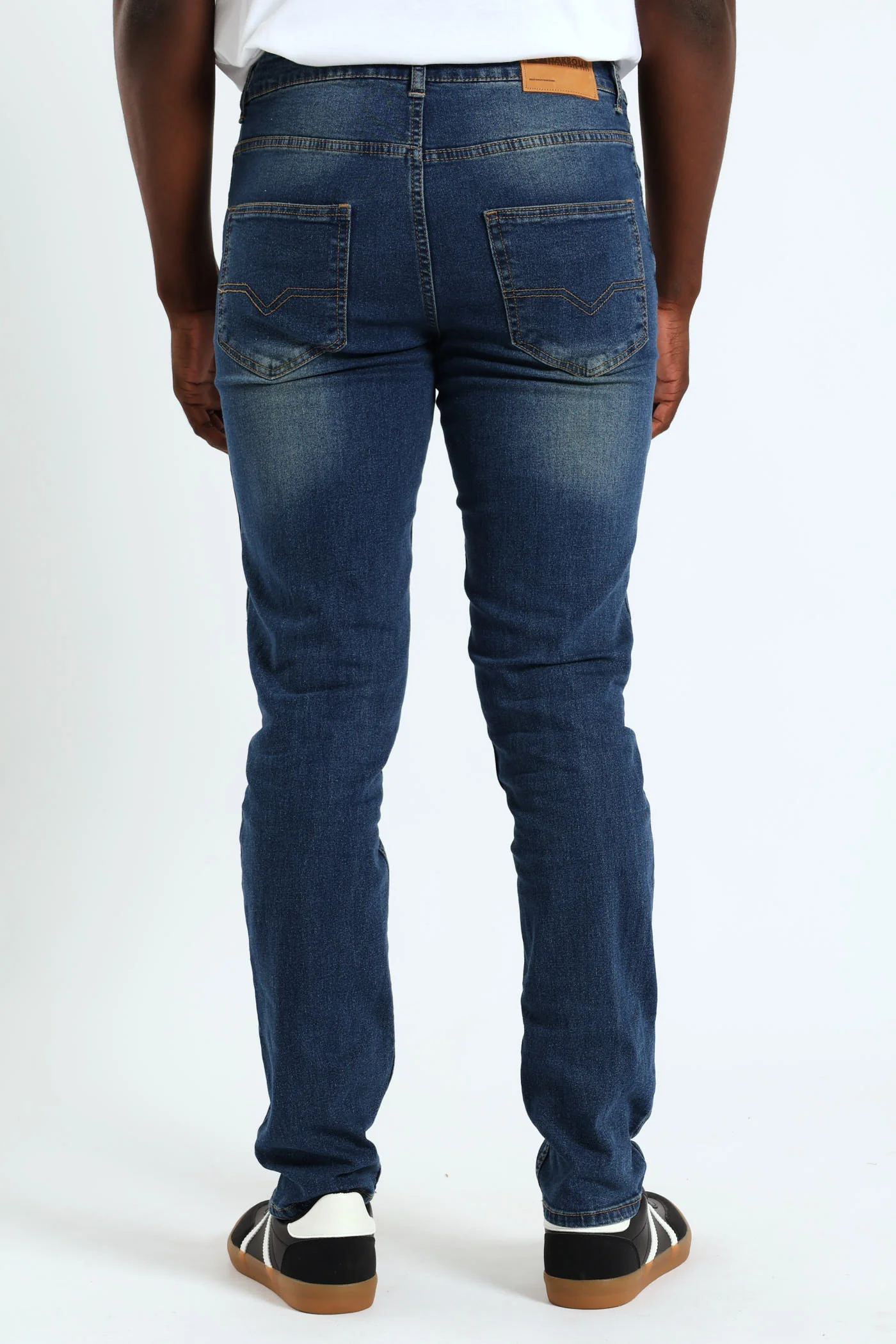 Mid Tint Creased Skinny Jean - Denim - Image 3