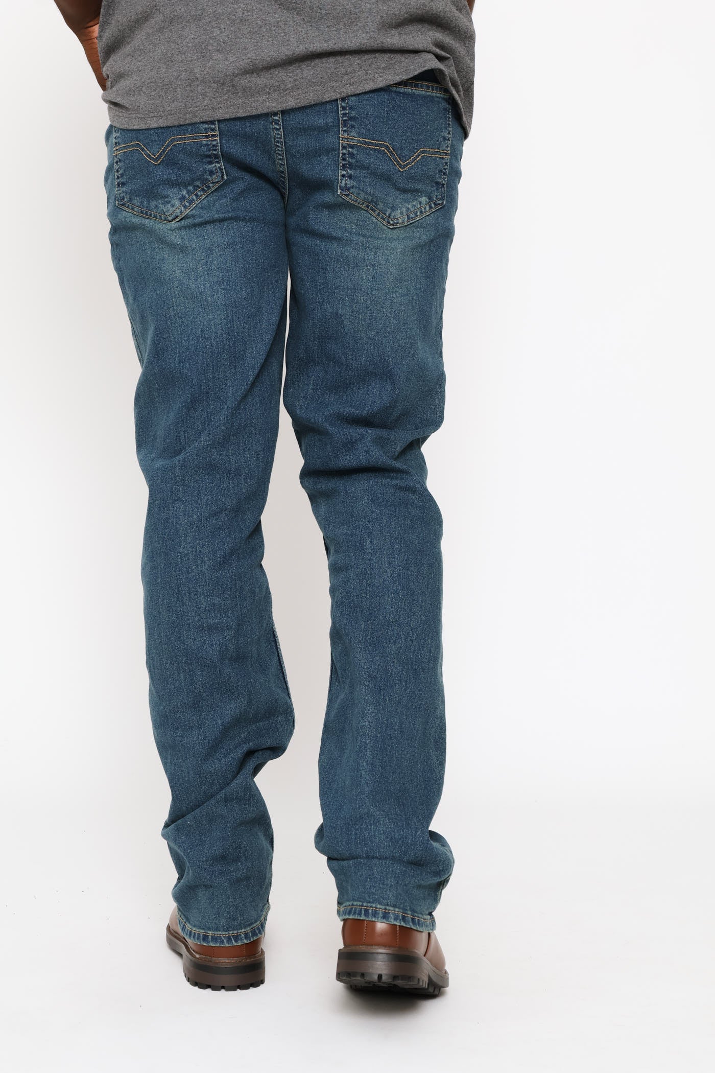 Mid Tint Straight Stretch Denim - Mid Wash - Image 4