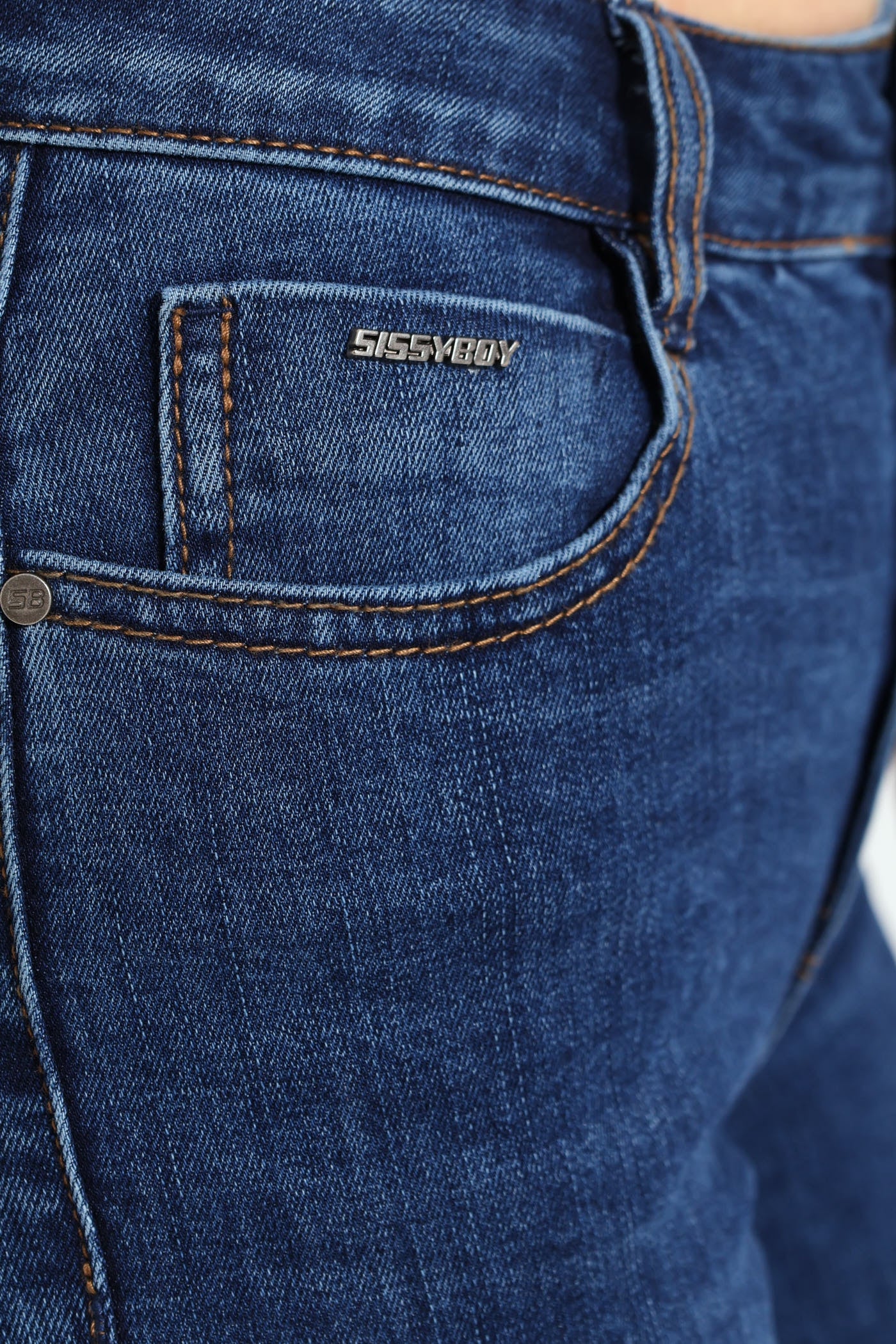 Mid-Waist Skinny Jeans - Medium Wash - Image 11