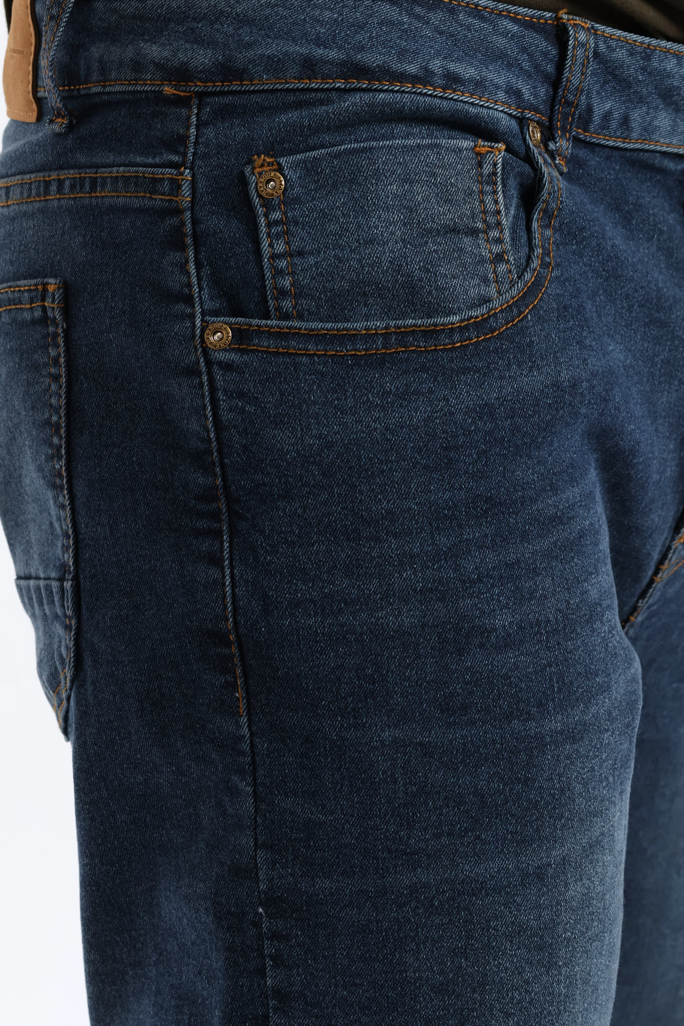 Mid Wash Straight Leg Denim - Mid Wash - Image 2