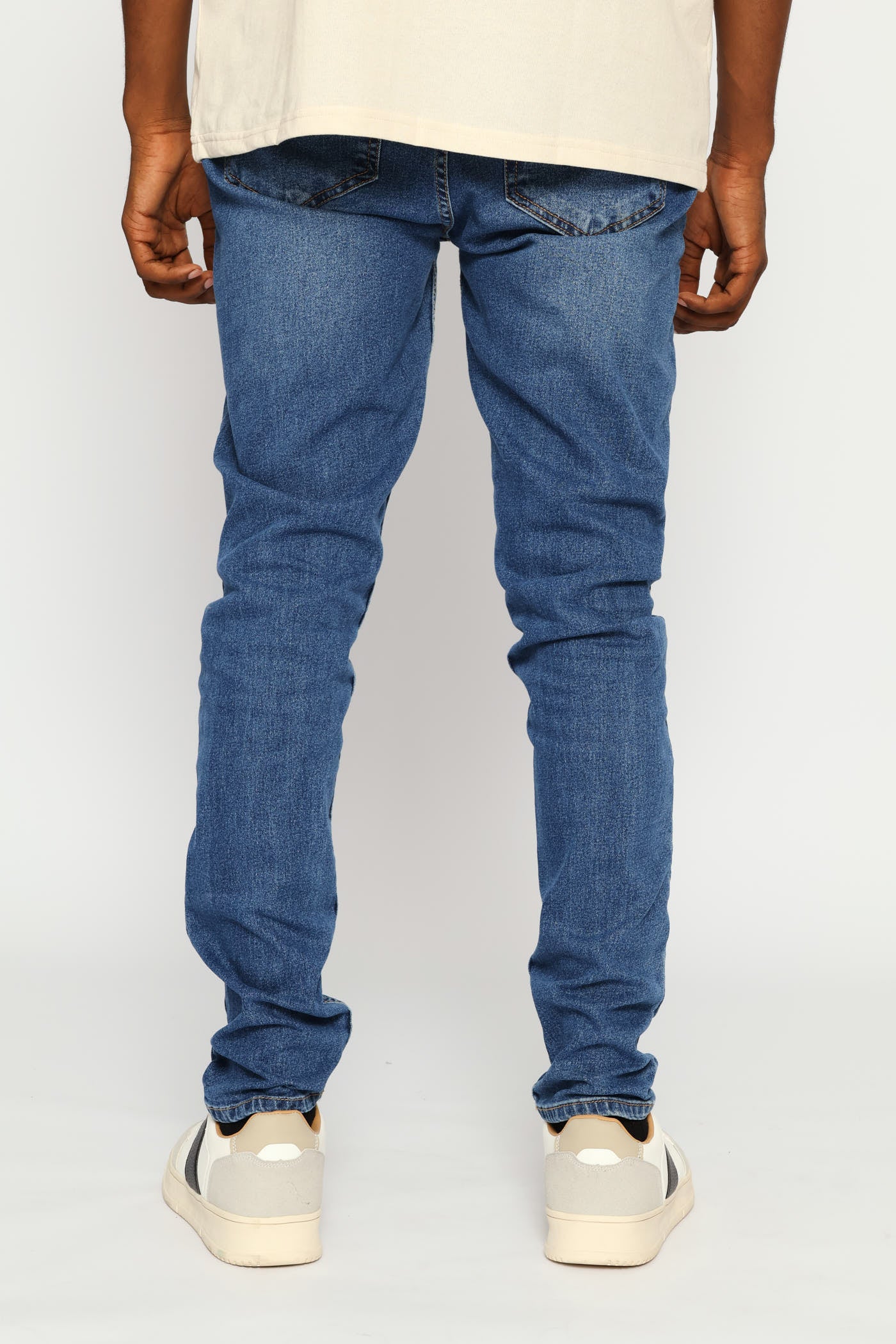 Mid Wash Super Skinny Basic Denim - Mid Wash - Image 4
