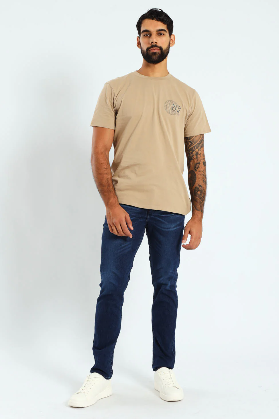 Mid Whisker Blast Skinny Denim - Denim - Image 2
