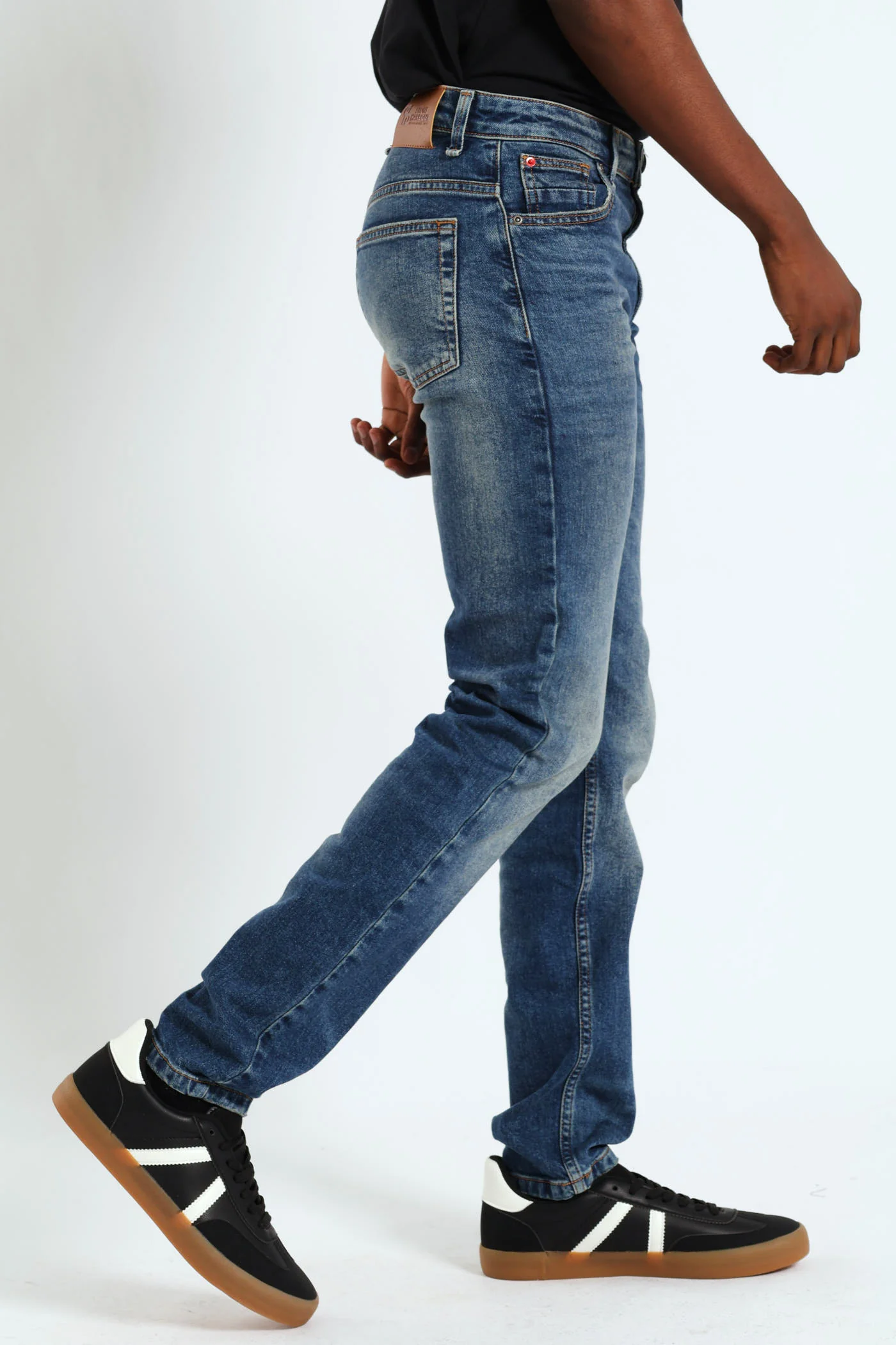Mid Worn In Skinny Jean - Mid Blue - Image 2