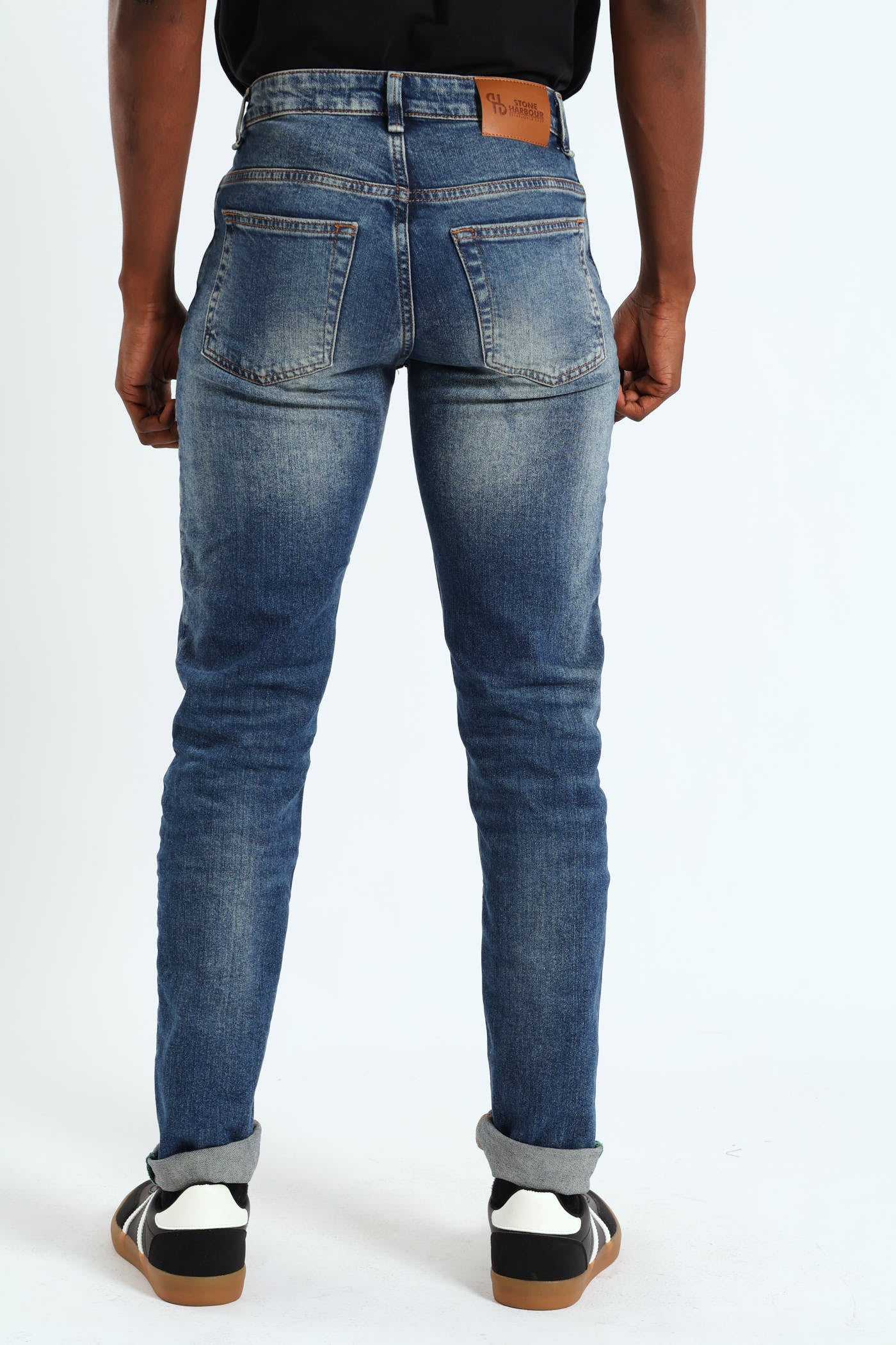 Mid Worn In Skinny Jean - Mid Blue - Image 3