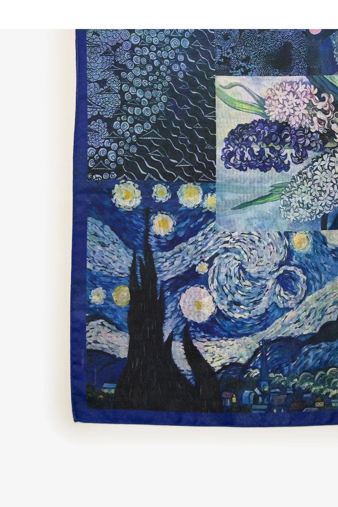 Midnight Bloom Neckerchief - Cobalt - Image 2
