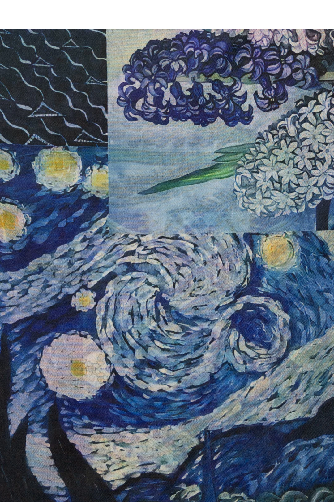 Midnight Bloom Neckerchief - Cobalt - Image 3