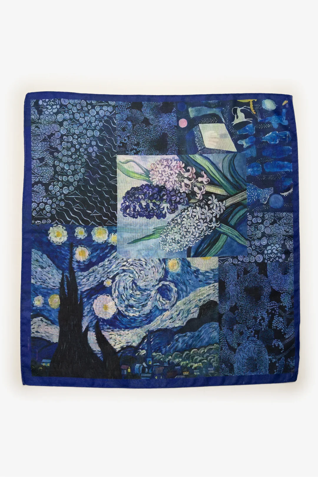 Midnight Bloom Neckerchief - Cobalt - Image 4