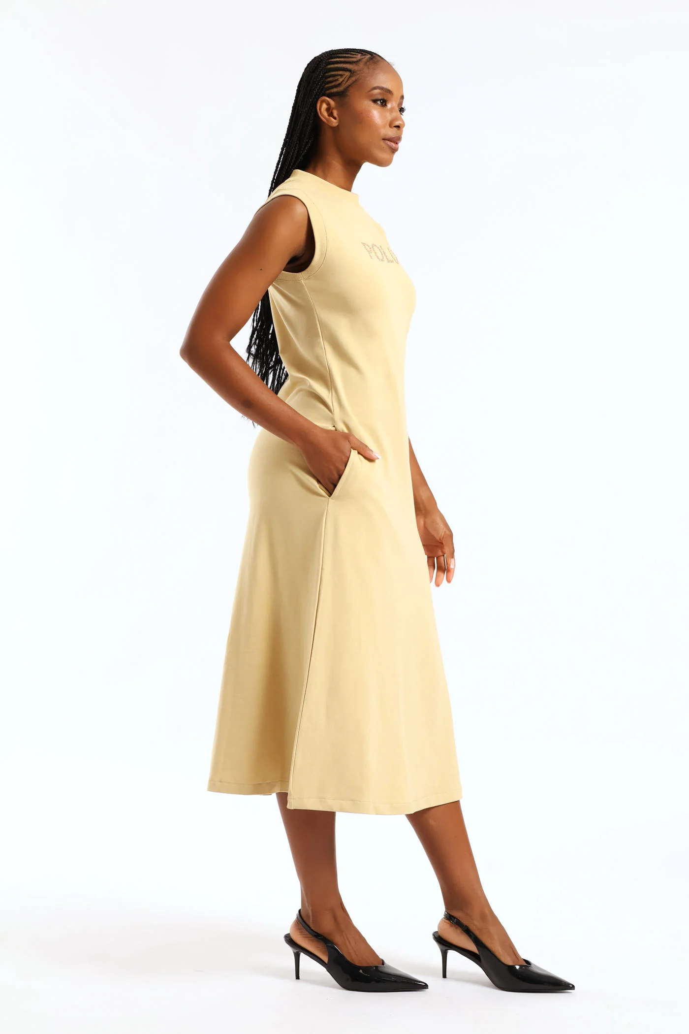 Mila Casual Dress - Stone - Image 3