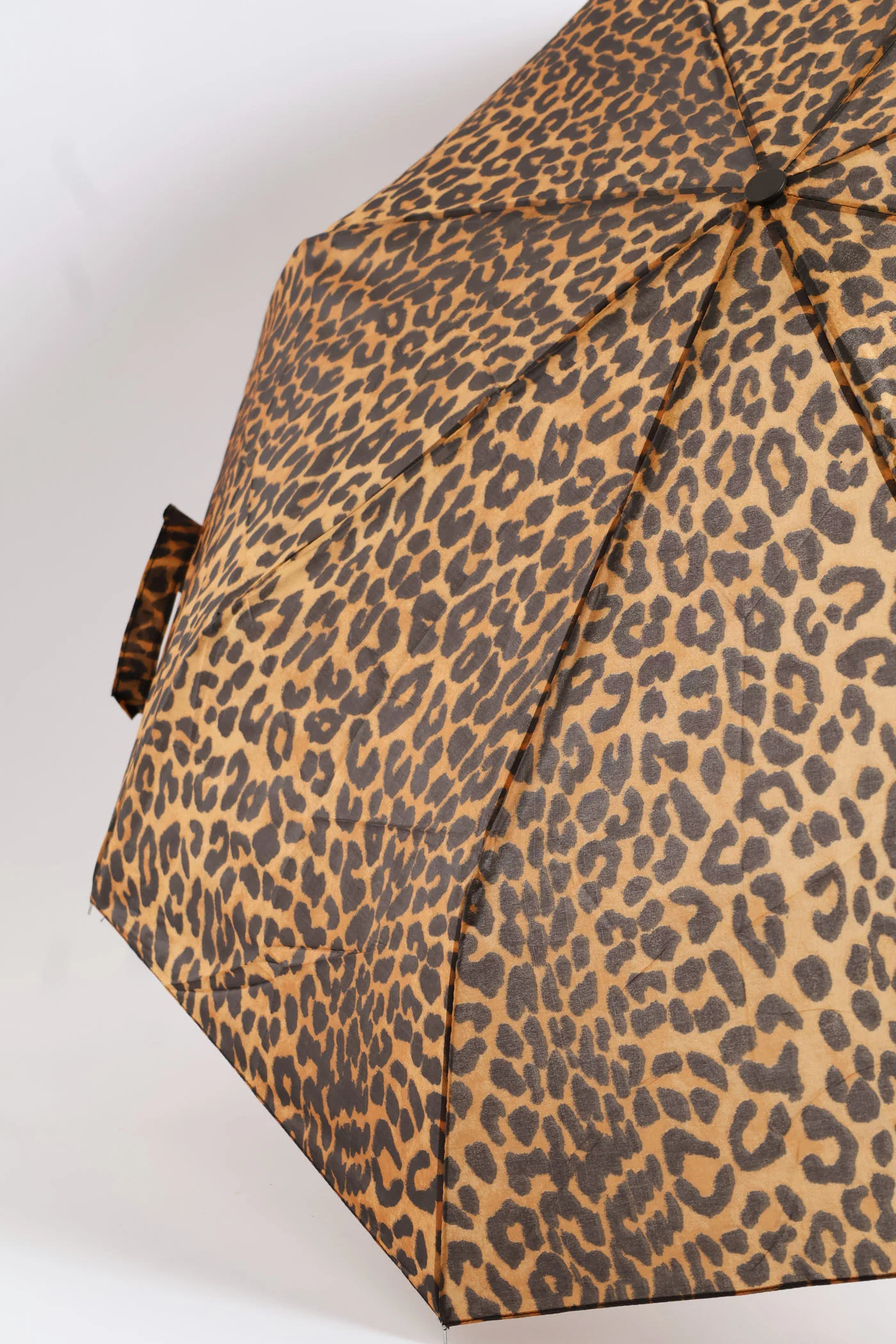 Mini 3 Fold Leopard Print Umbrella - Animal - Image 2