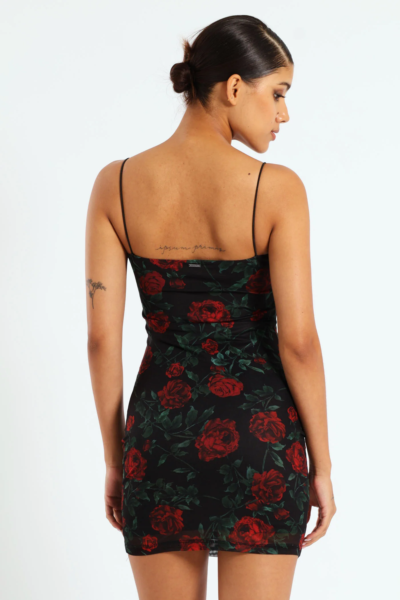 Mini Dress With Ruching And An Underbust Cutline - Black - Image 3