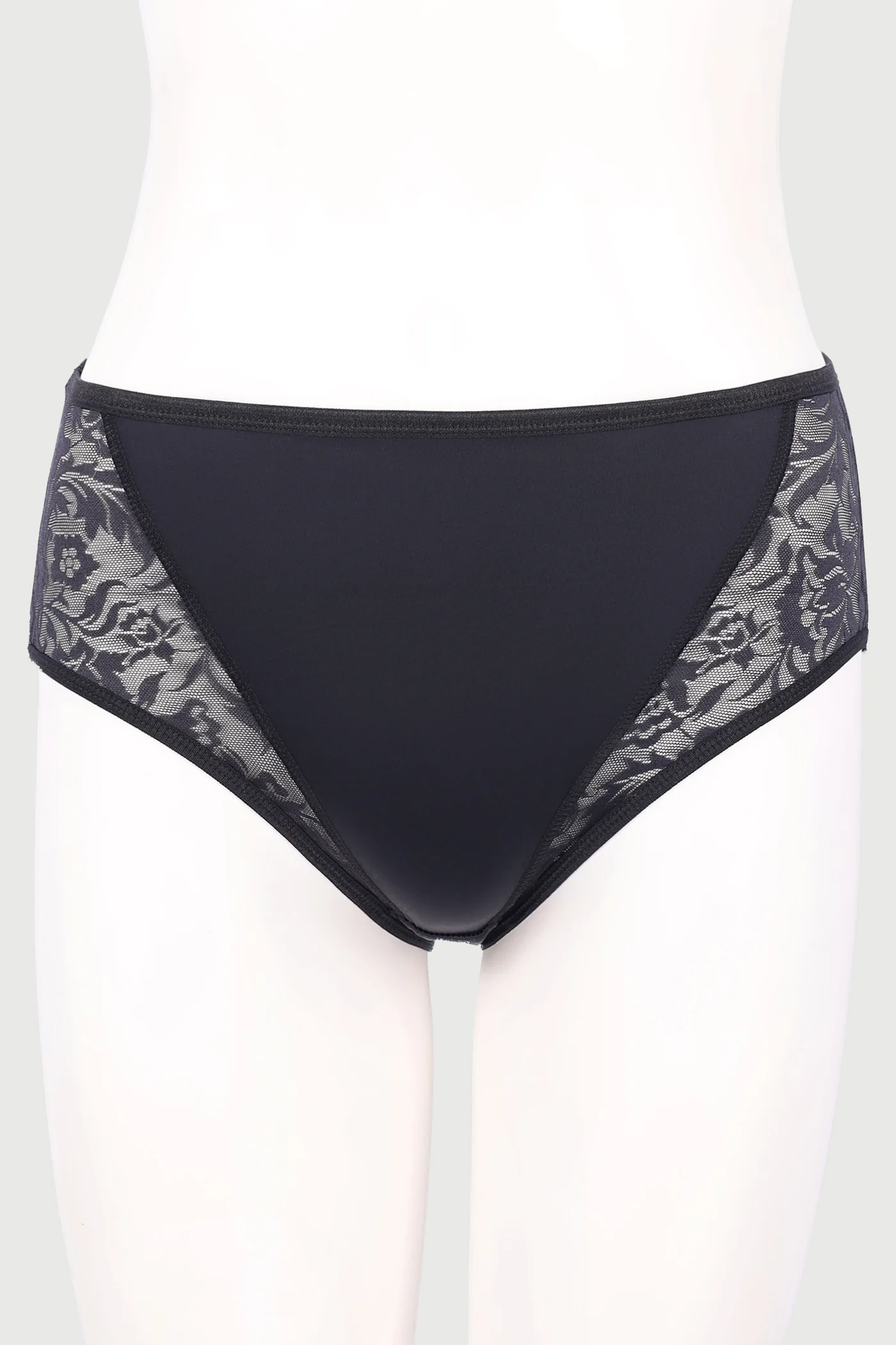 Miracle 2 Pack High Leg Panties - White/Black - Image 2
