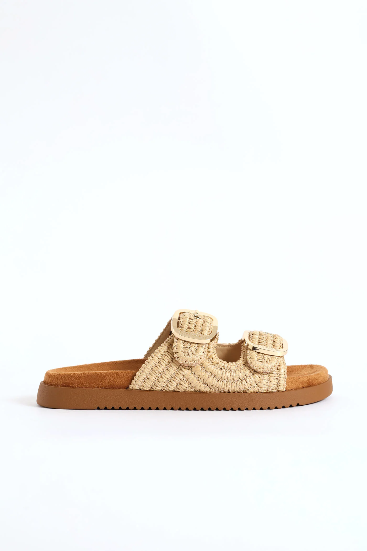 Miramar Double Strap Raffia Birky Sandal - Natural - Image 2