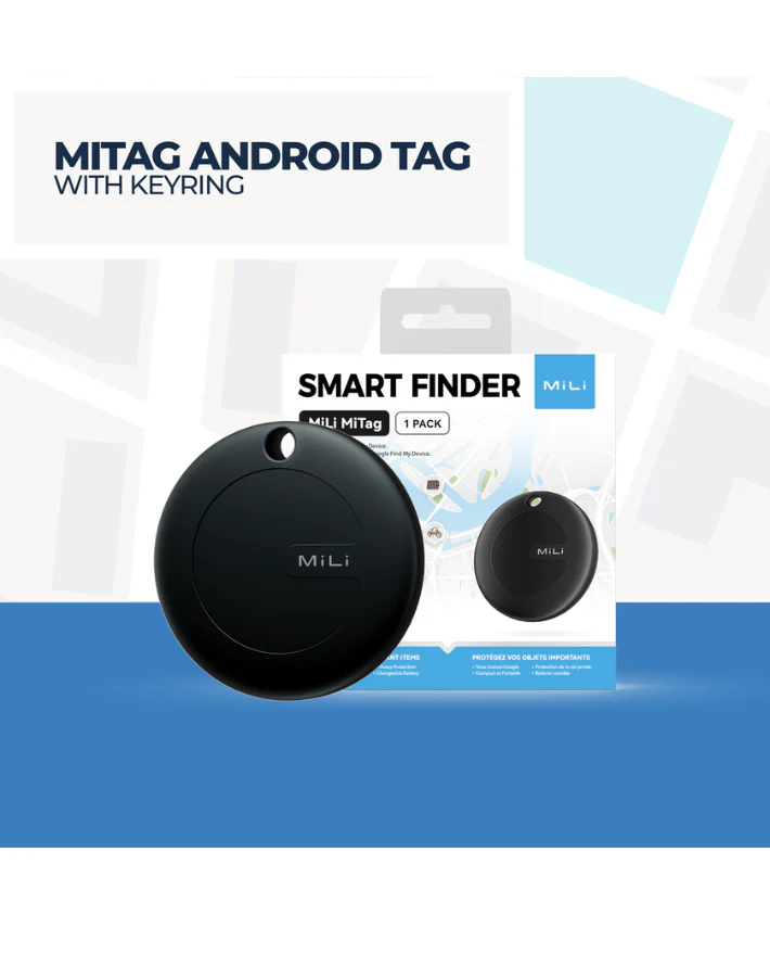 MiTag Android Tag with Keyring - Black - Image 6