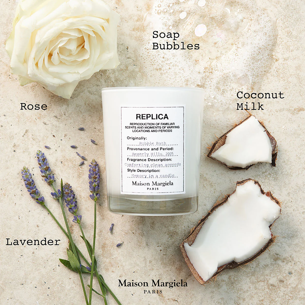 Replica Bubble Bath Scented Candle - 165g - Image 4