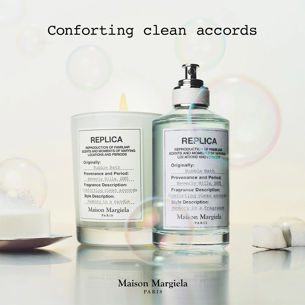 Replica Bubble Bath Scented Candle - 165g - Image 7