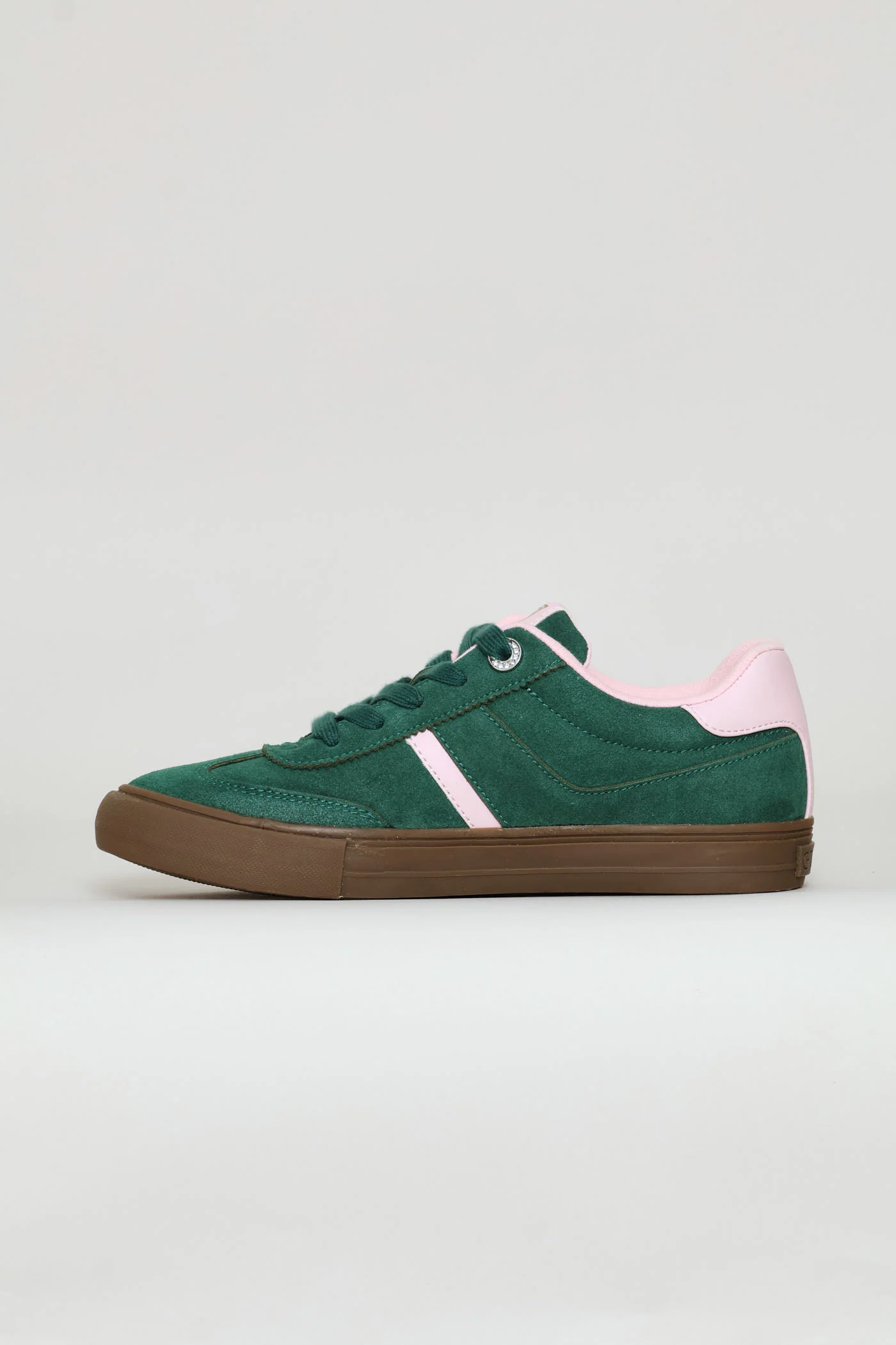 Mock Suede Gumsole Sneaker - Green - Image 3