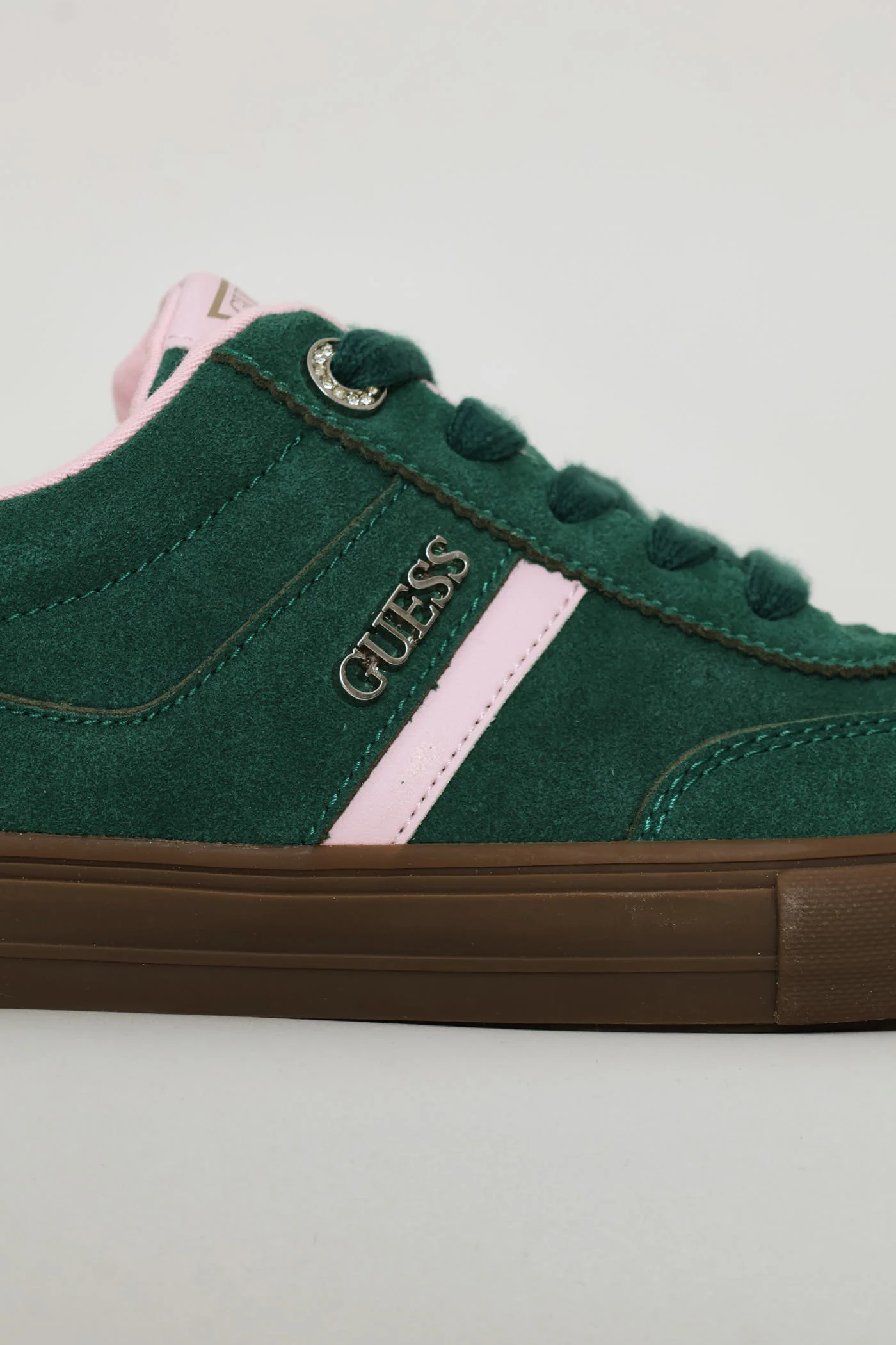 Mock Suede Gumsole Sneaker - Green - Image 4