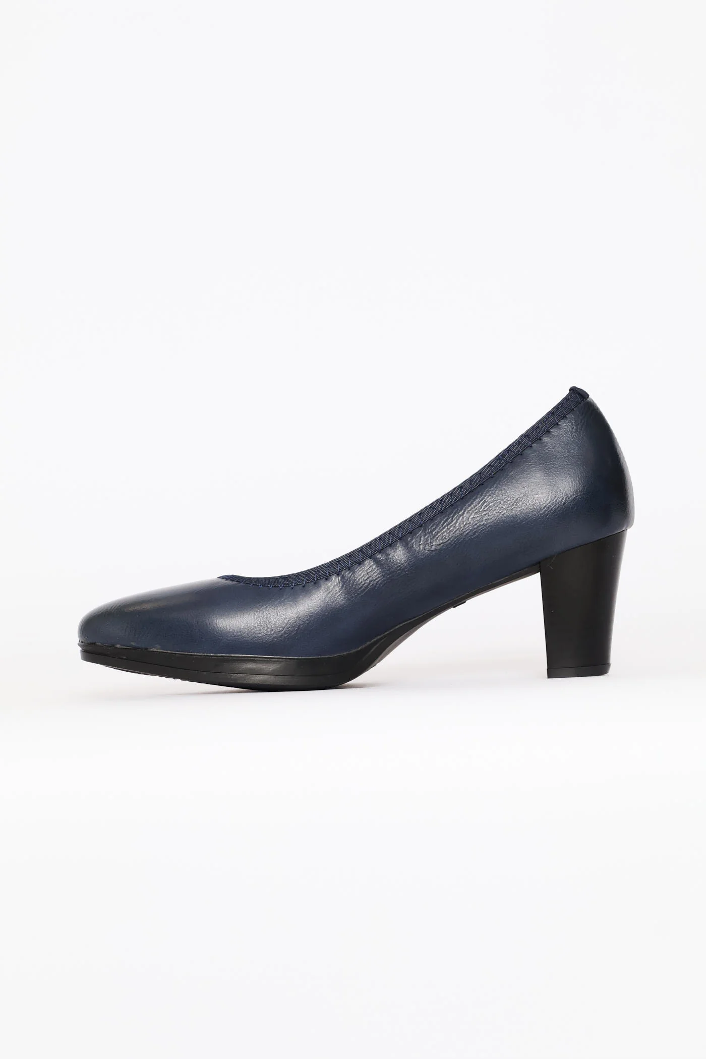 Modern Court Heel - Navy - Image 4