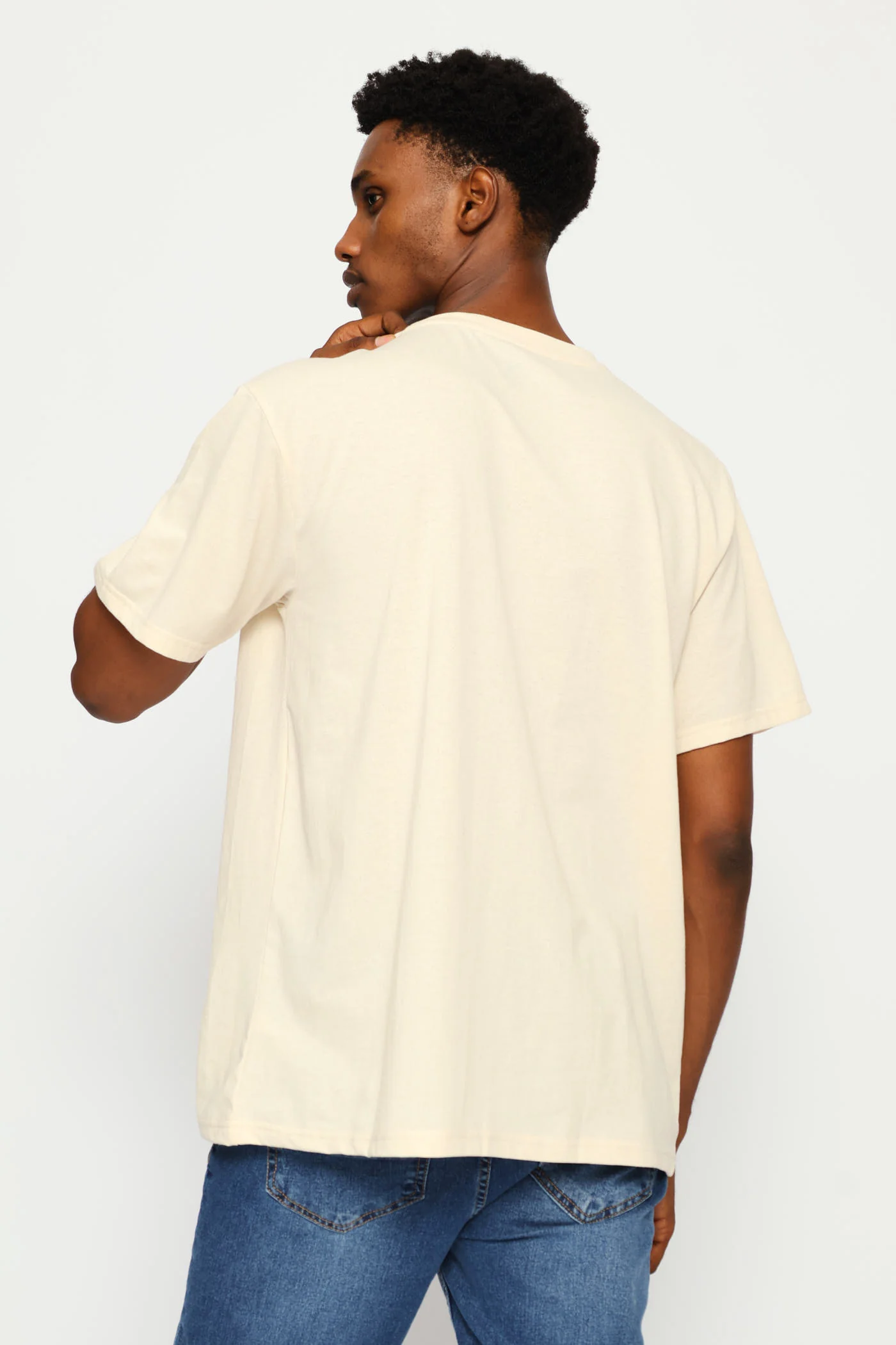 Monaco Basic Print Tee - Ecru - Image 4