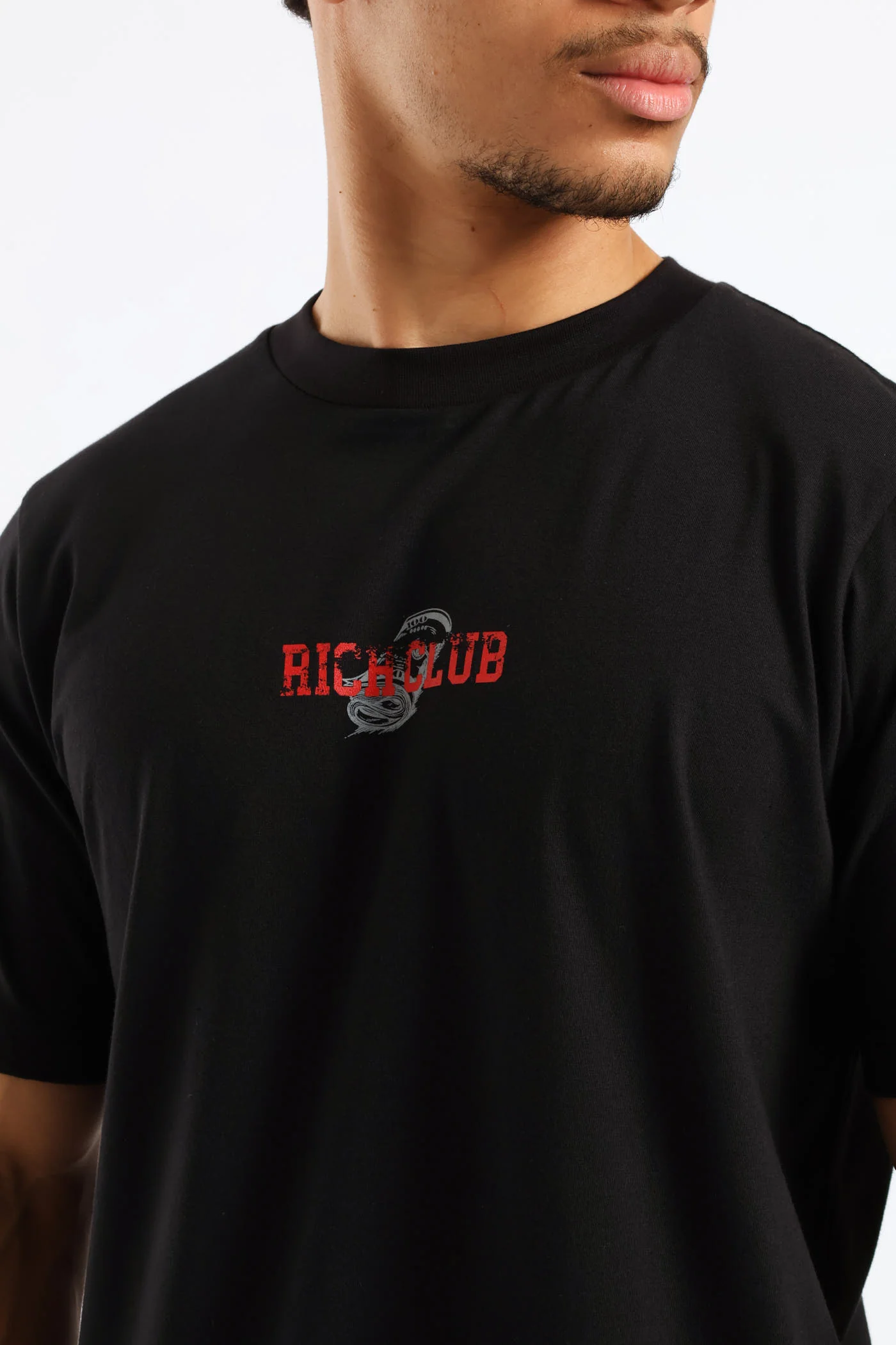 Money Print Front & Back Tee - Black - Image 4