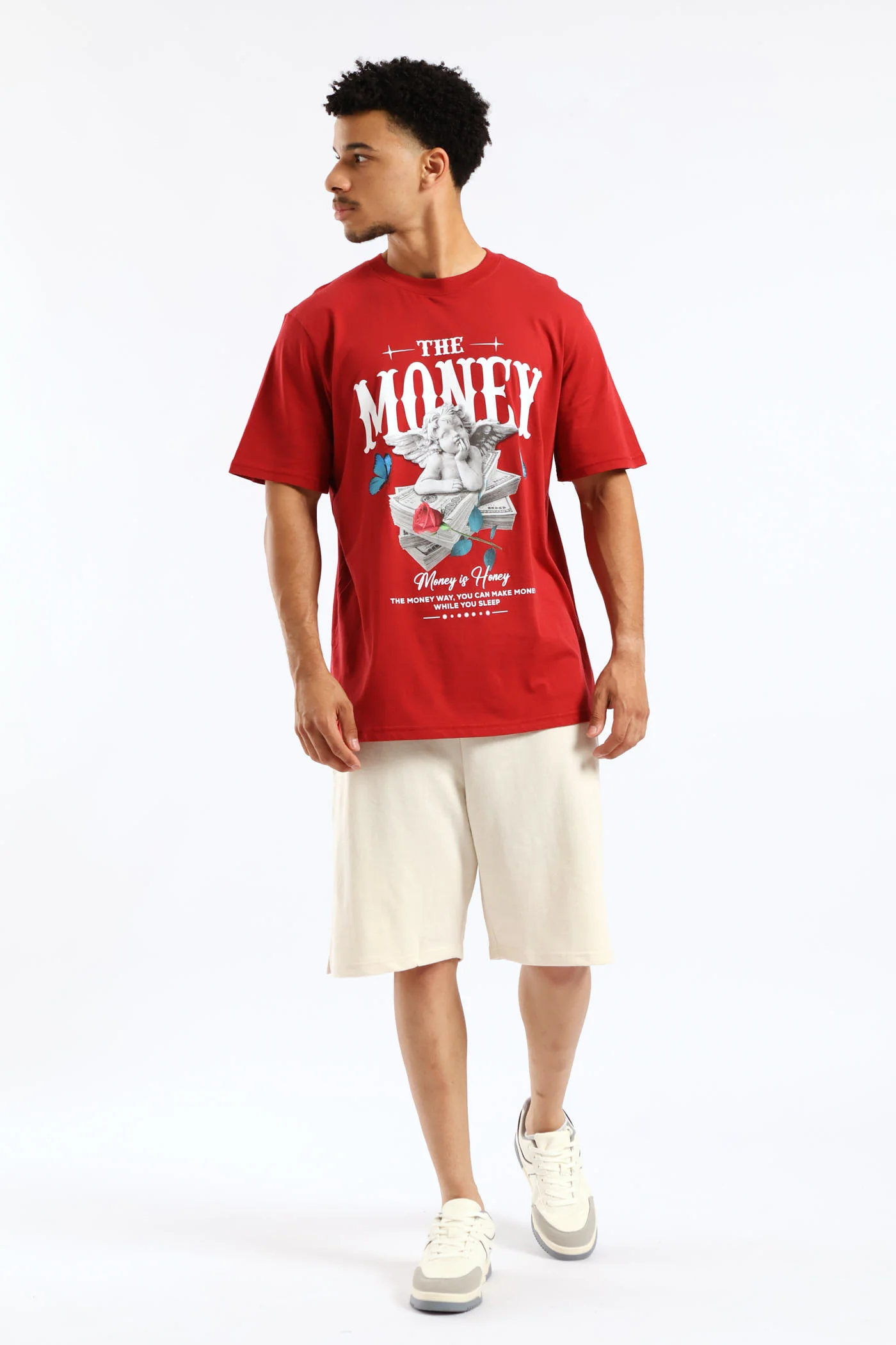 Money Tee - Dark Red - Image 2