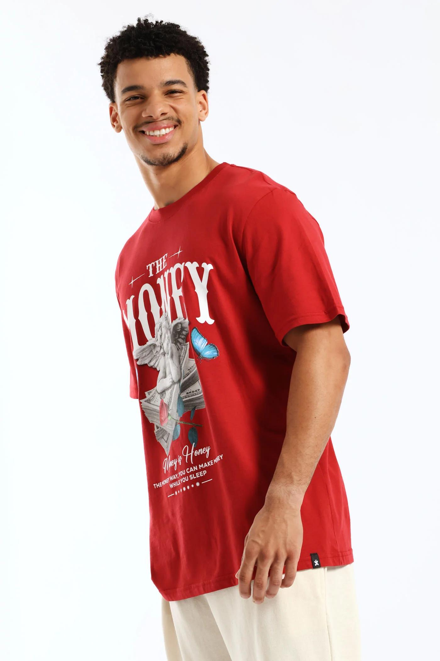 Money Tee - Dark Red - Image 4