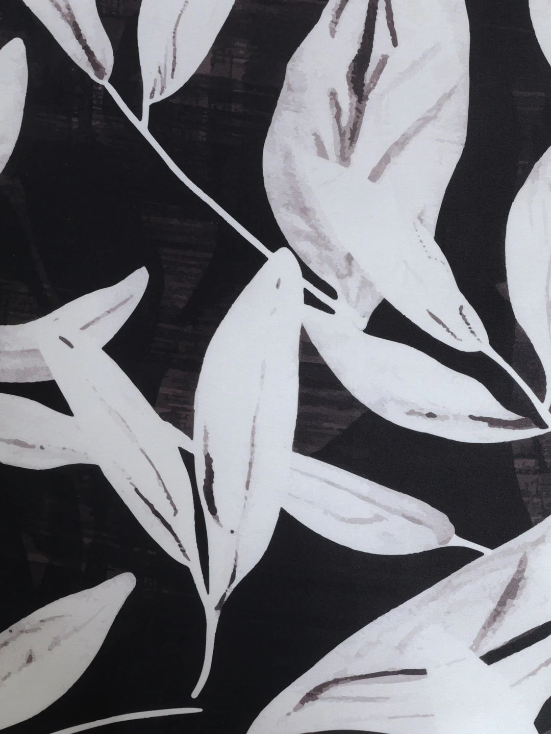 Mono Geo Floral Duvet Cover - Charcoal - Image 2